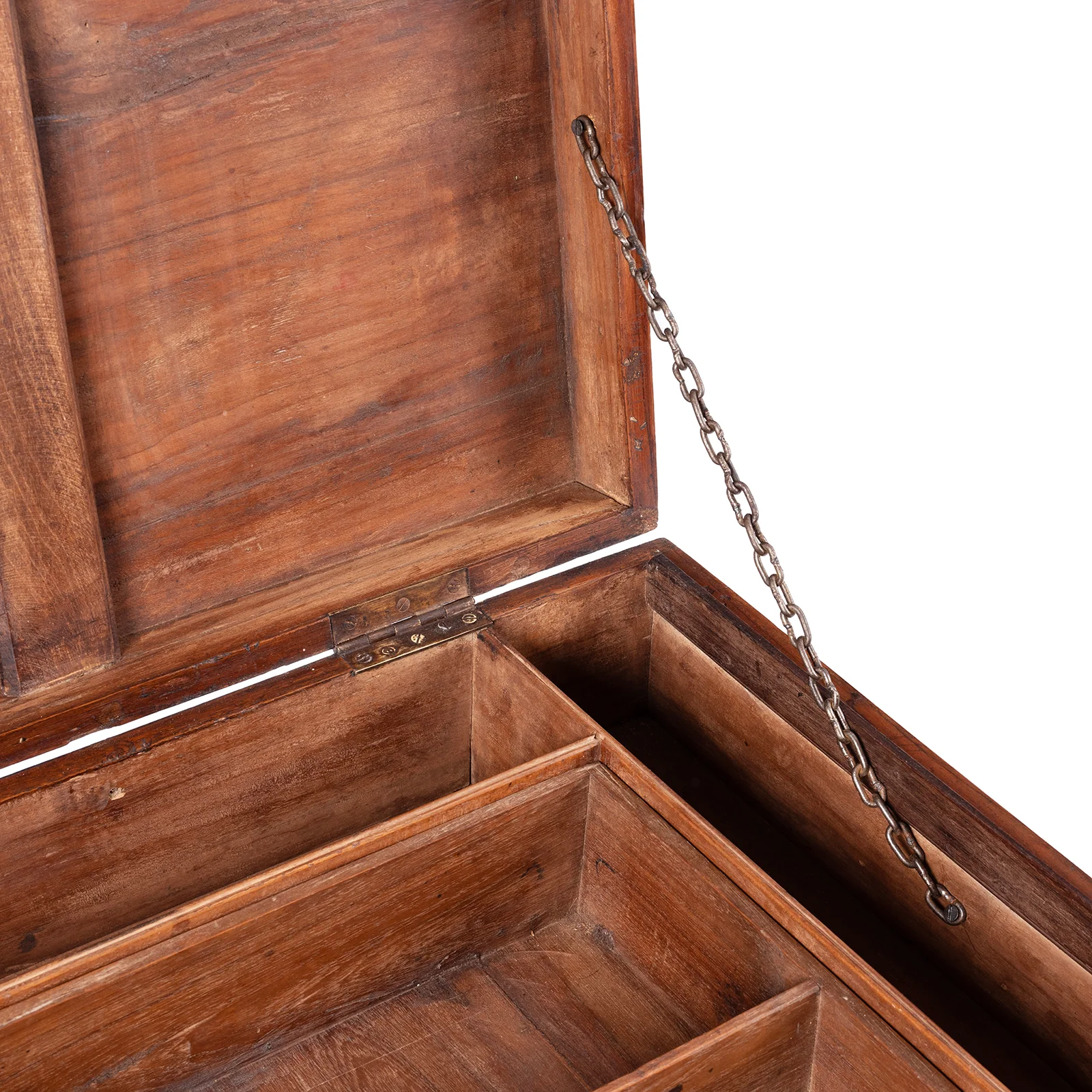 Brass Bound Teak Military Chest - 19th Century - Image 7