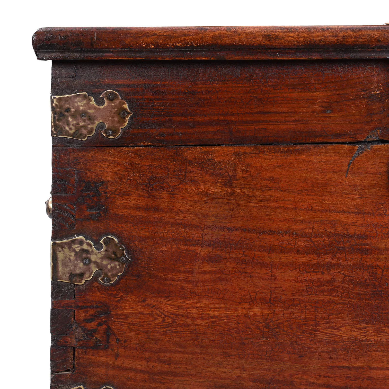 Chinese Export Brass Bound Chest- 18th Century - Image 2