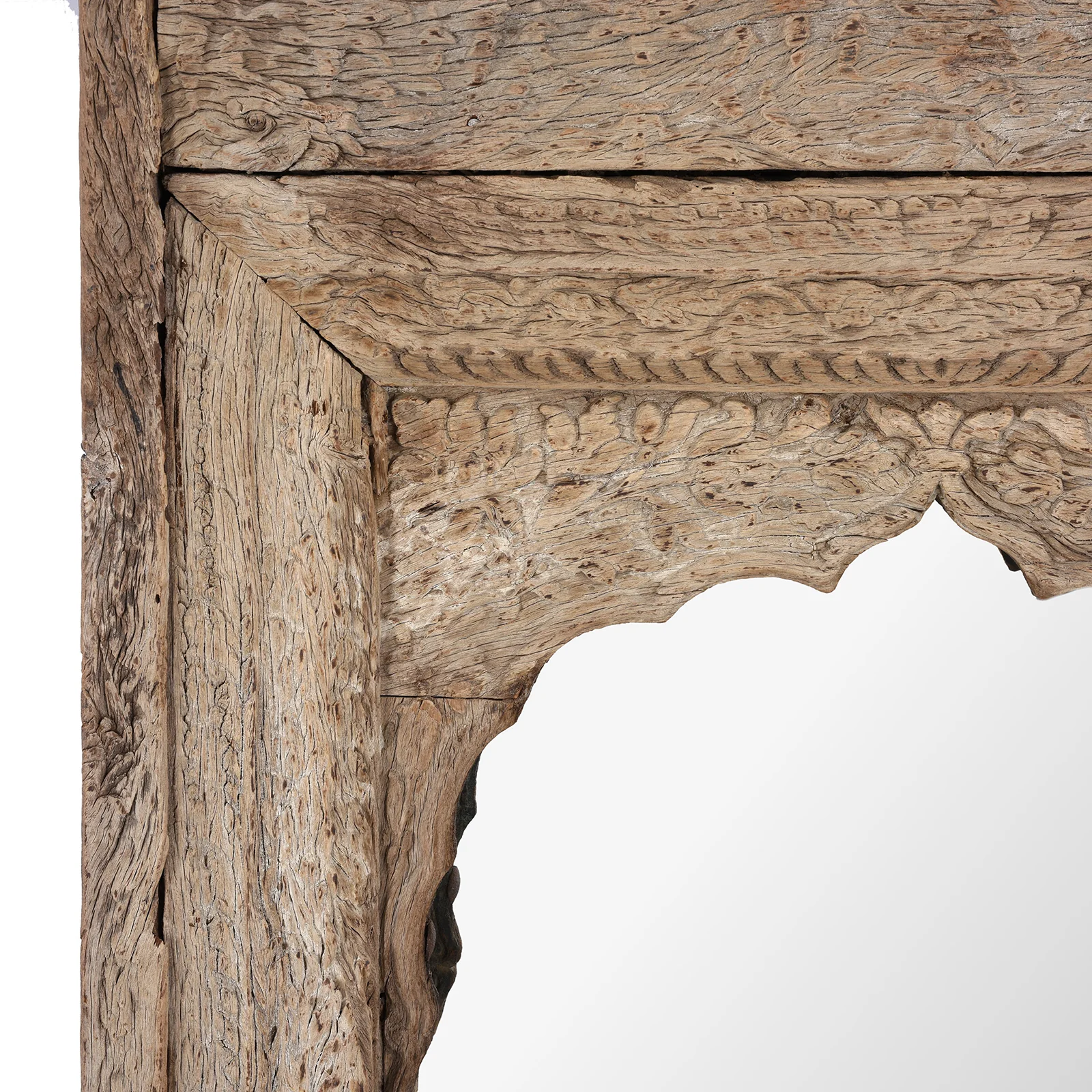 Carved Teak Window Mirror From Punjab - 18th Century - Image 3