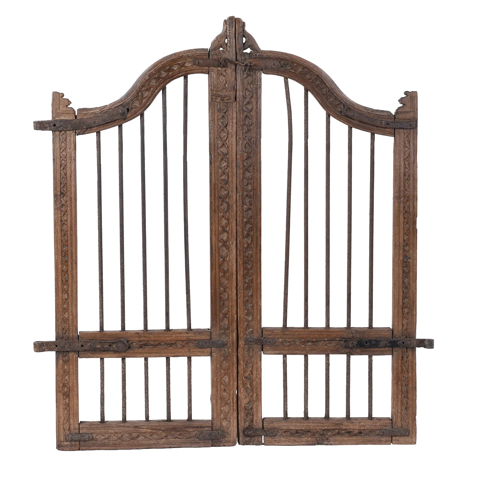 Indian Dog Gate From Gujarat - 19th Century