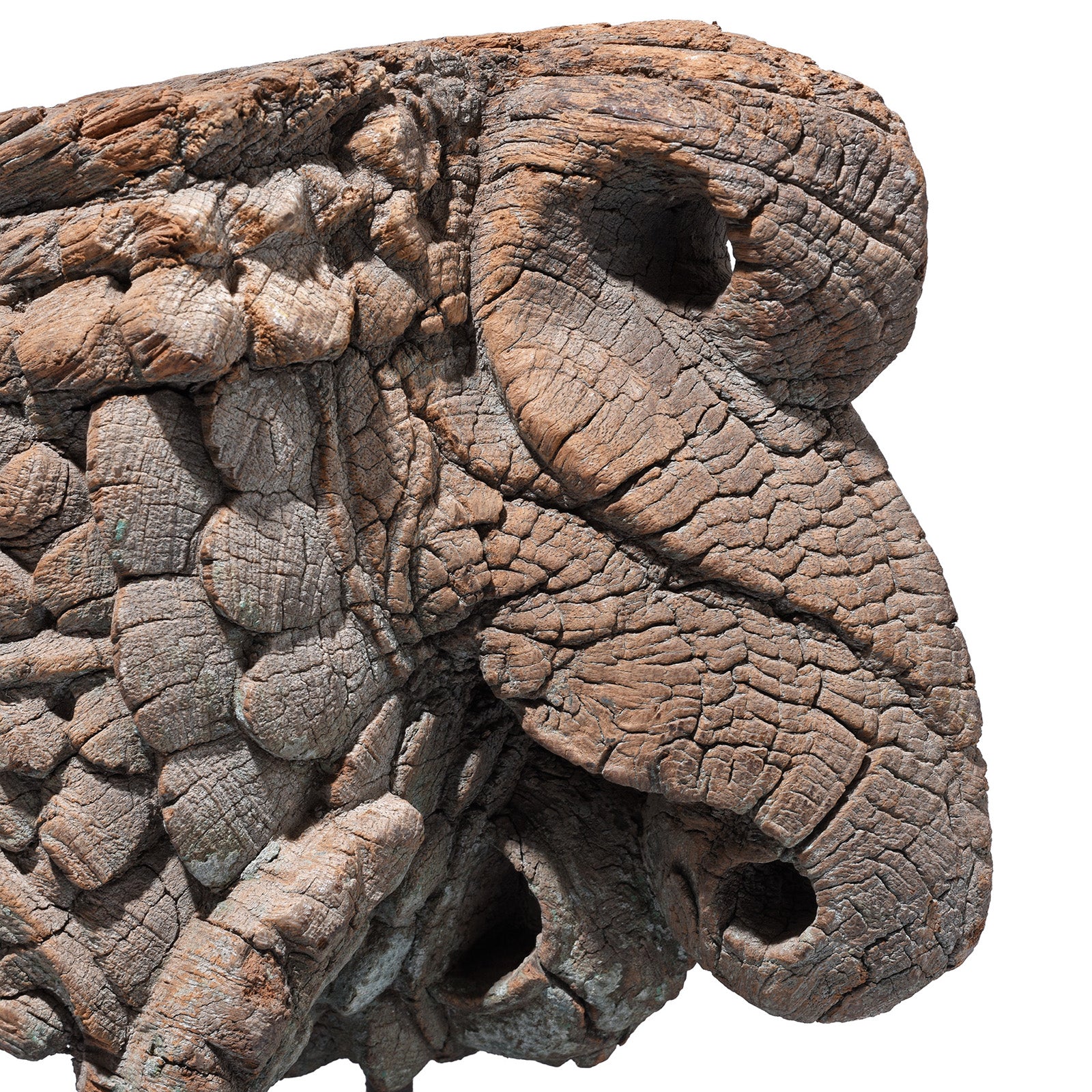 Elephant & Peacock Corbel From Gujarat - 19th Century - Image 3
