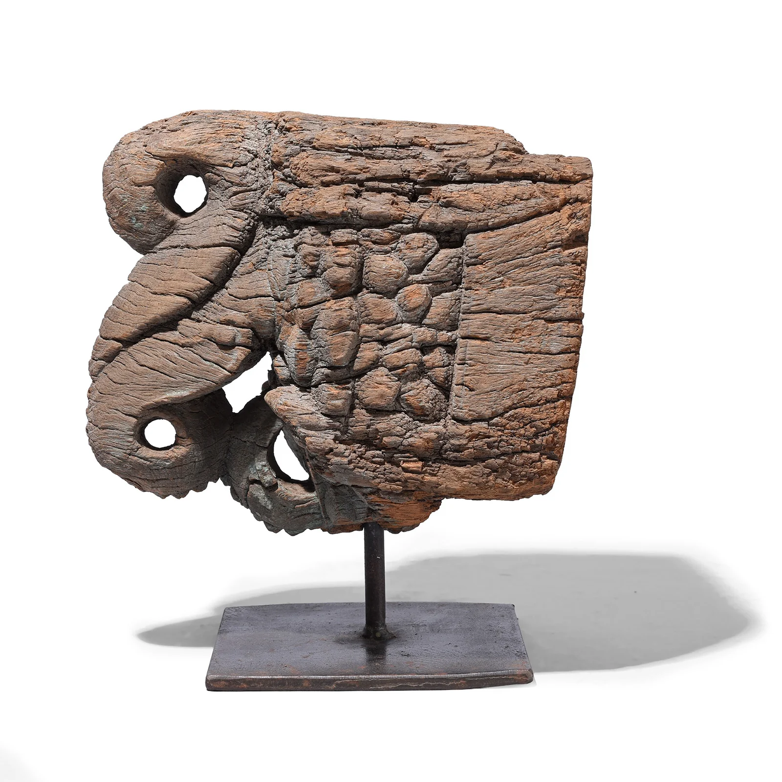 Elephant & Peacock Corbel From Gujarat - 19th Century - Image 4