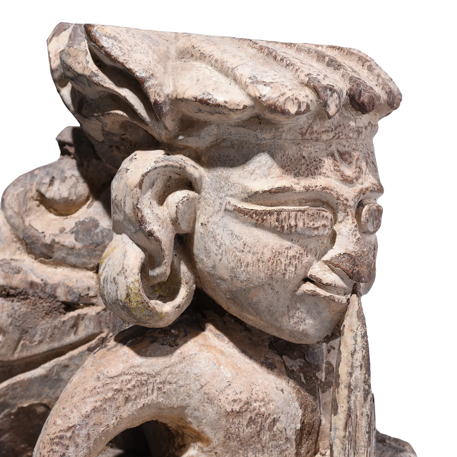 Carved Teak Musician Panel From Gujarat - 19th Century - Image 5