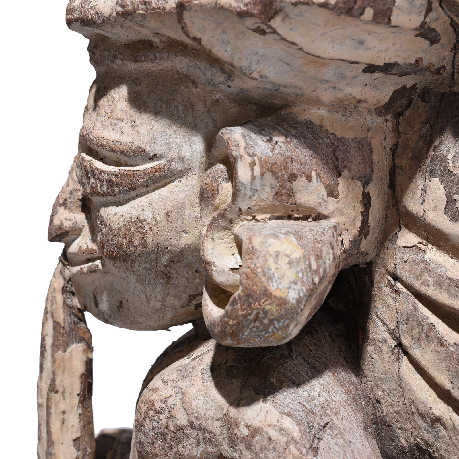 Carved Teak Musician Panel From Gujarat - 19th Century - Image 7