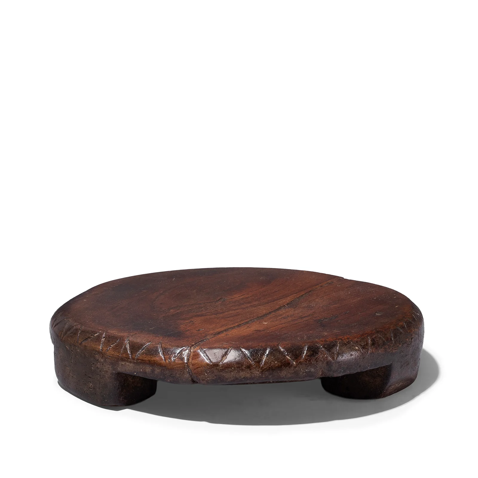 Teak Chapati Board From Rajasthan - 19th Century