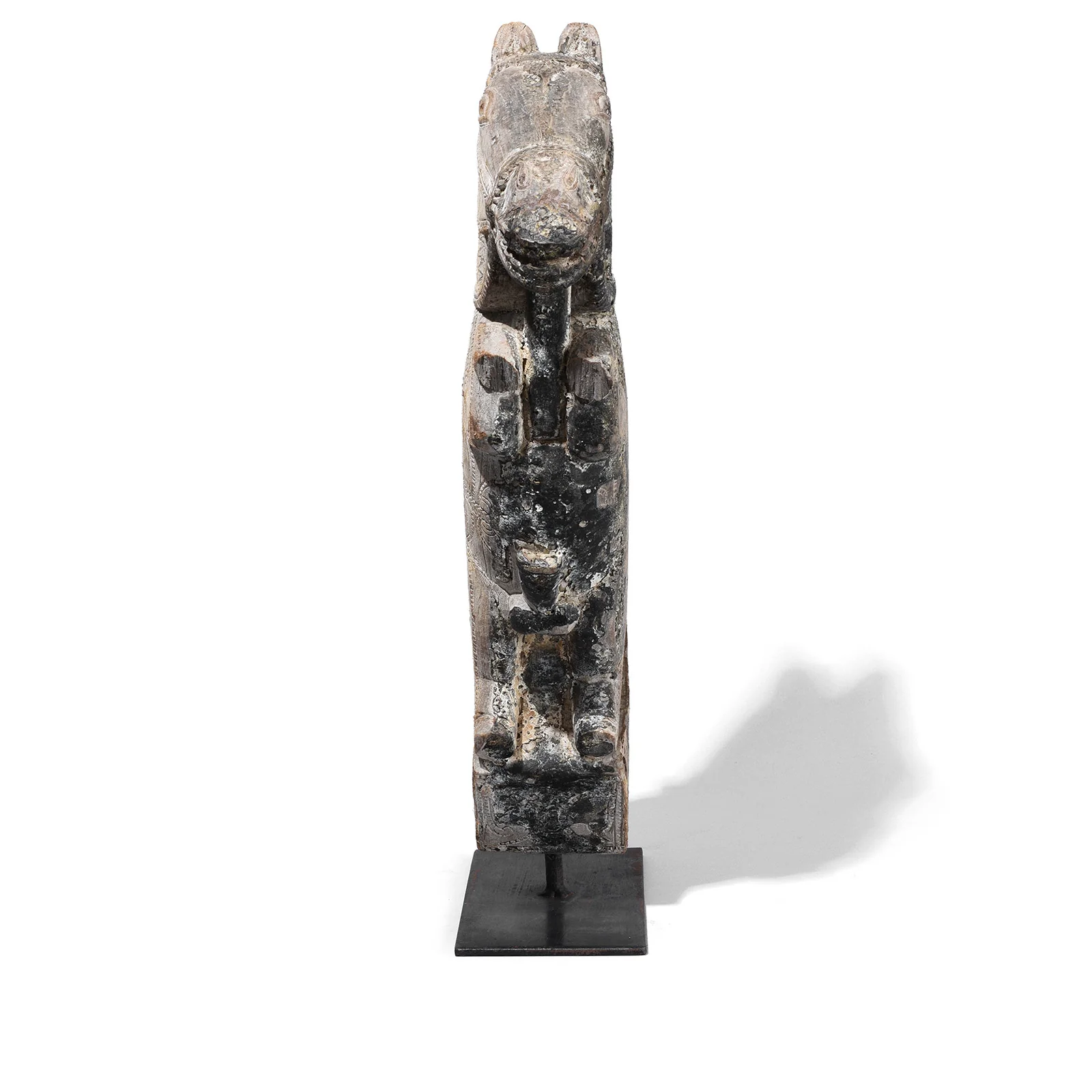 Indian Horse Head Corbel On Stand - 19th Century - Image 7