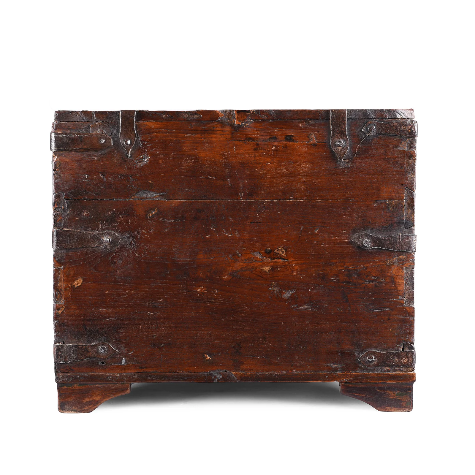 Iron Bound Teak Chest From Gujarat - 18th Century - Image 7