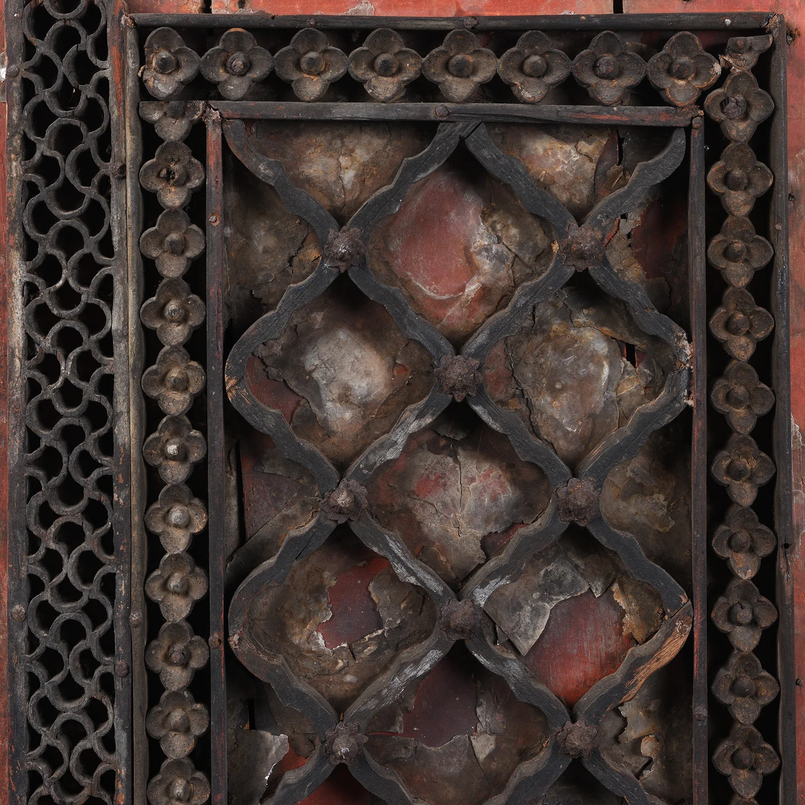 Mica & Painted Ceiling Panel From Udaipur - 18th Century - Image 2
