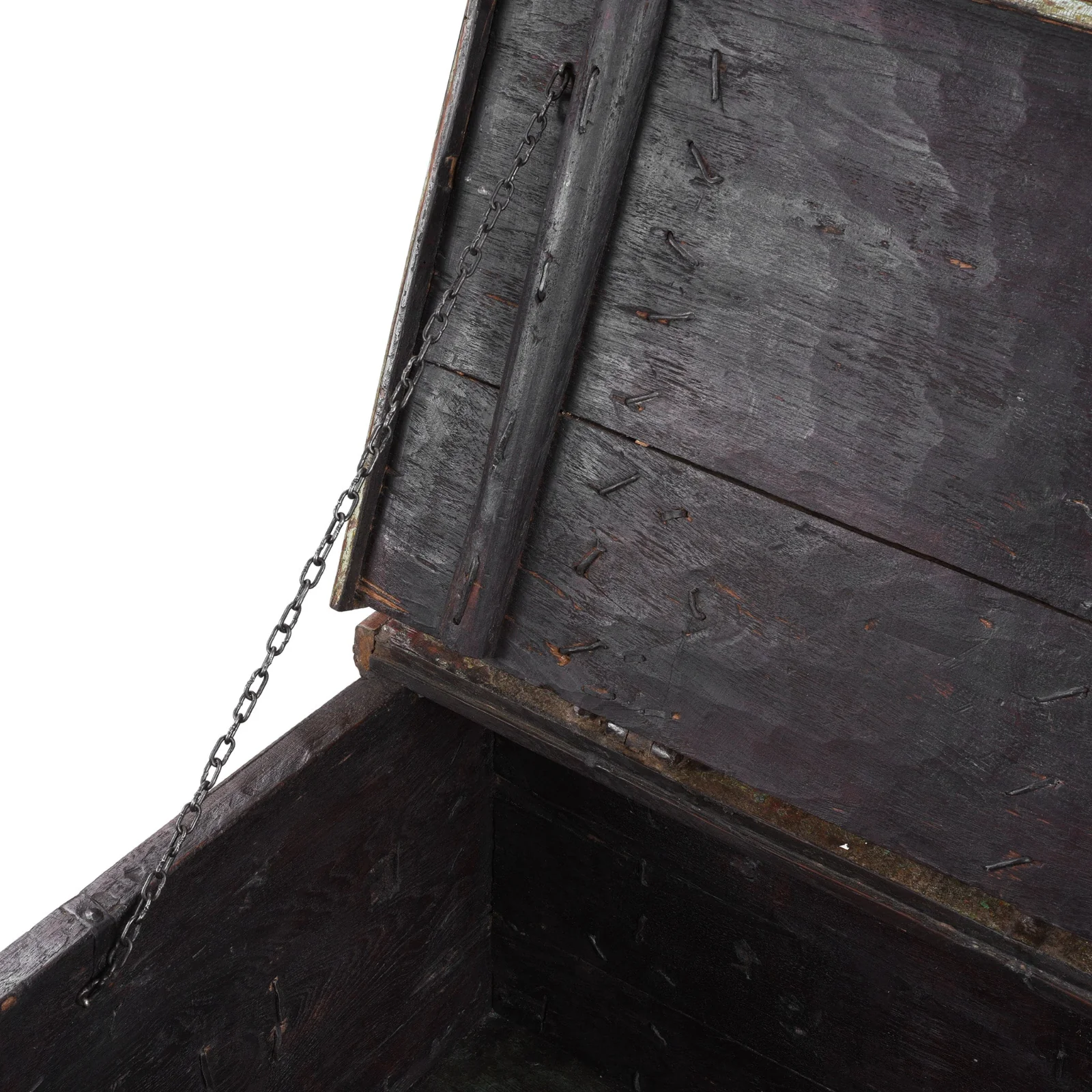 Painted Teak Coffee Table Chest - 19th Century - Image 5