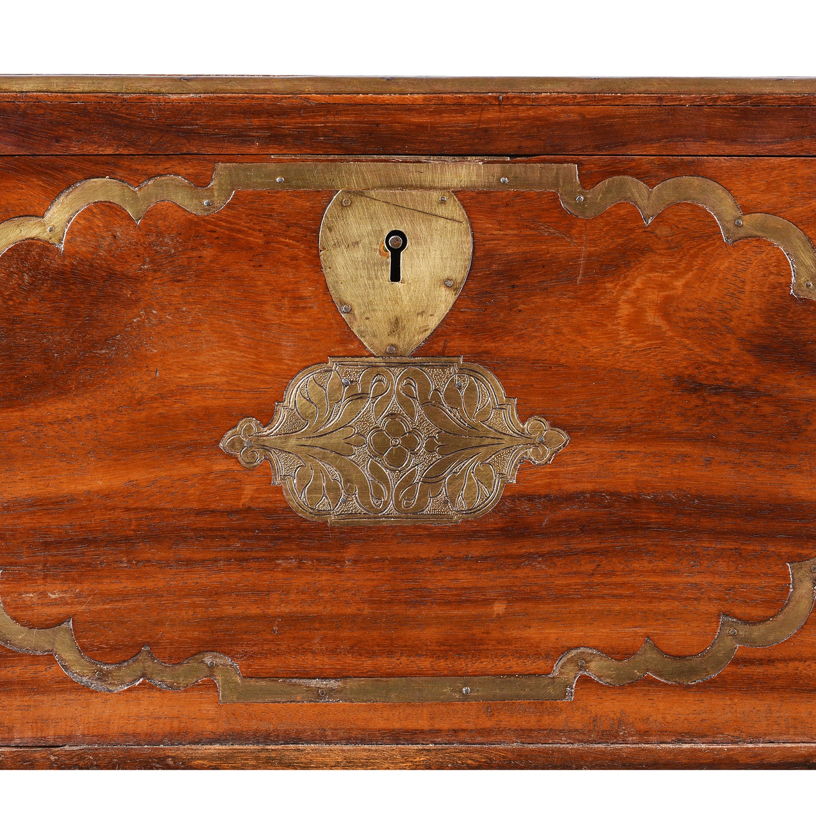 Brass Bound Rosewood Document Box From Lucknow - 19th Century - Image 8