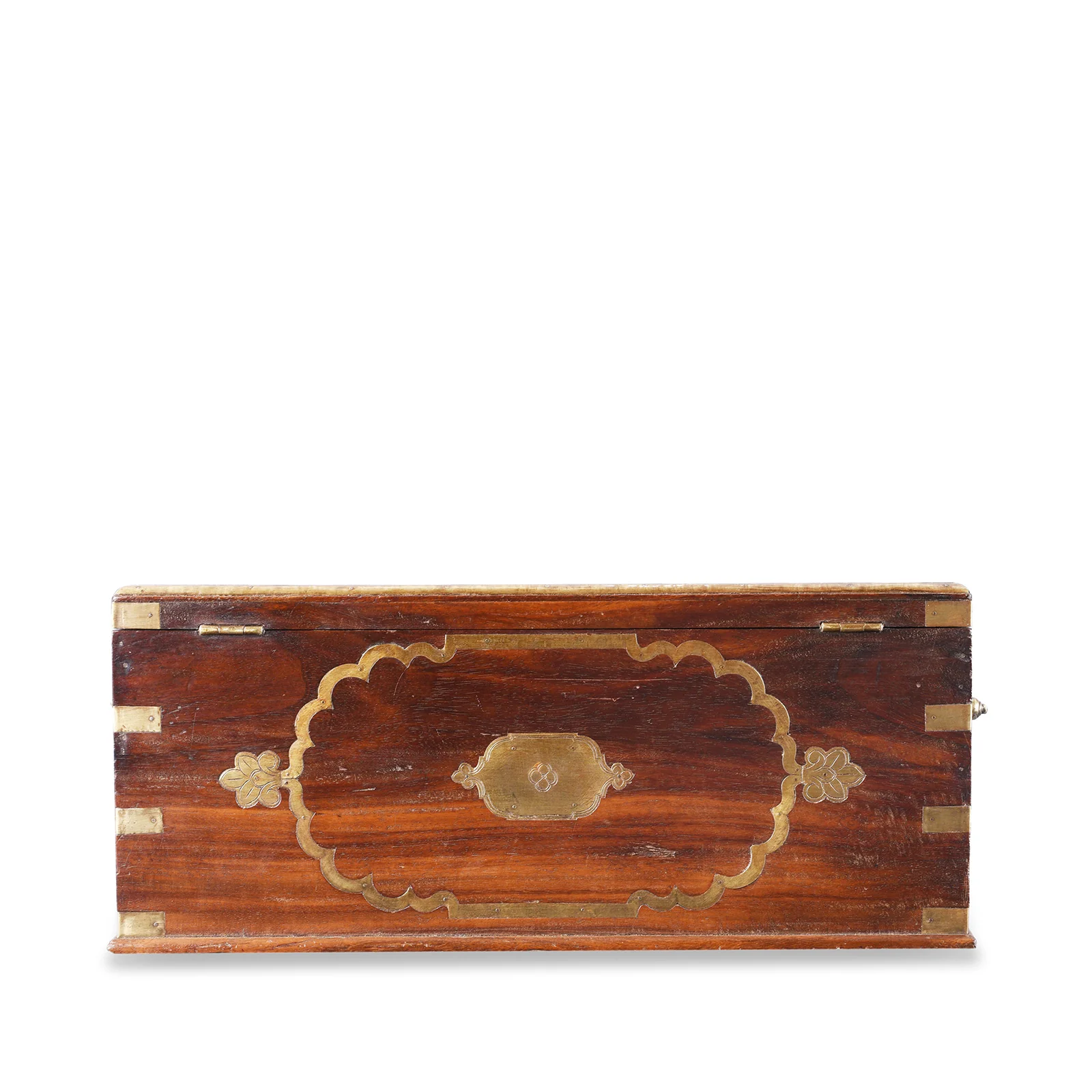 Brass Bound Rosewood Document Box From Lucknow - 19th Century - Image 9