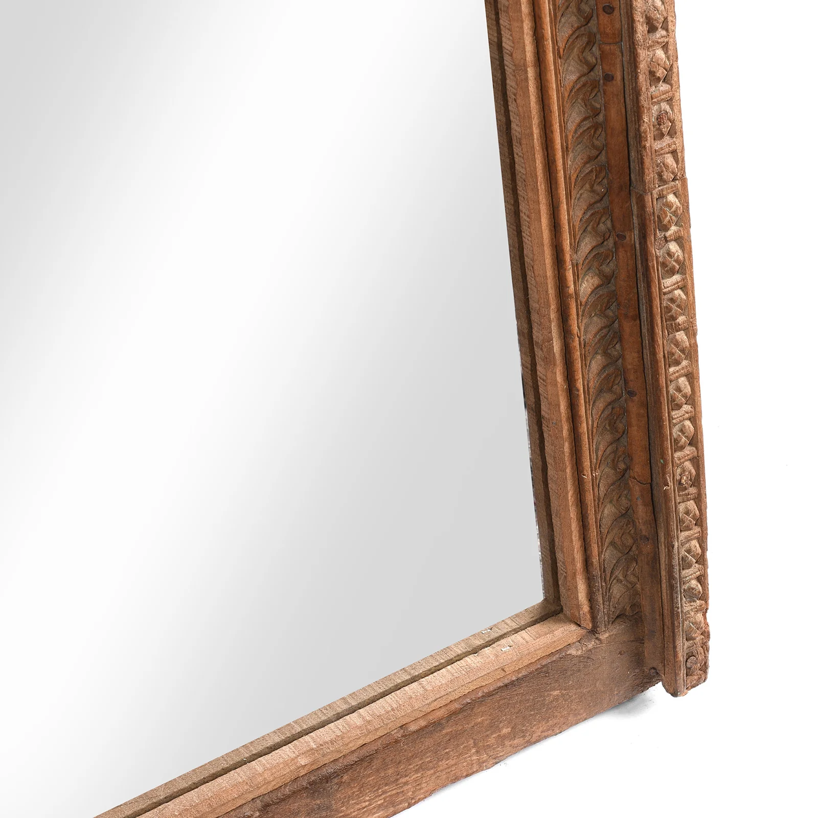 Mirror Made From An Old Shekhawati Window - 19thC (62 x 102cm) - Image 3