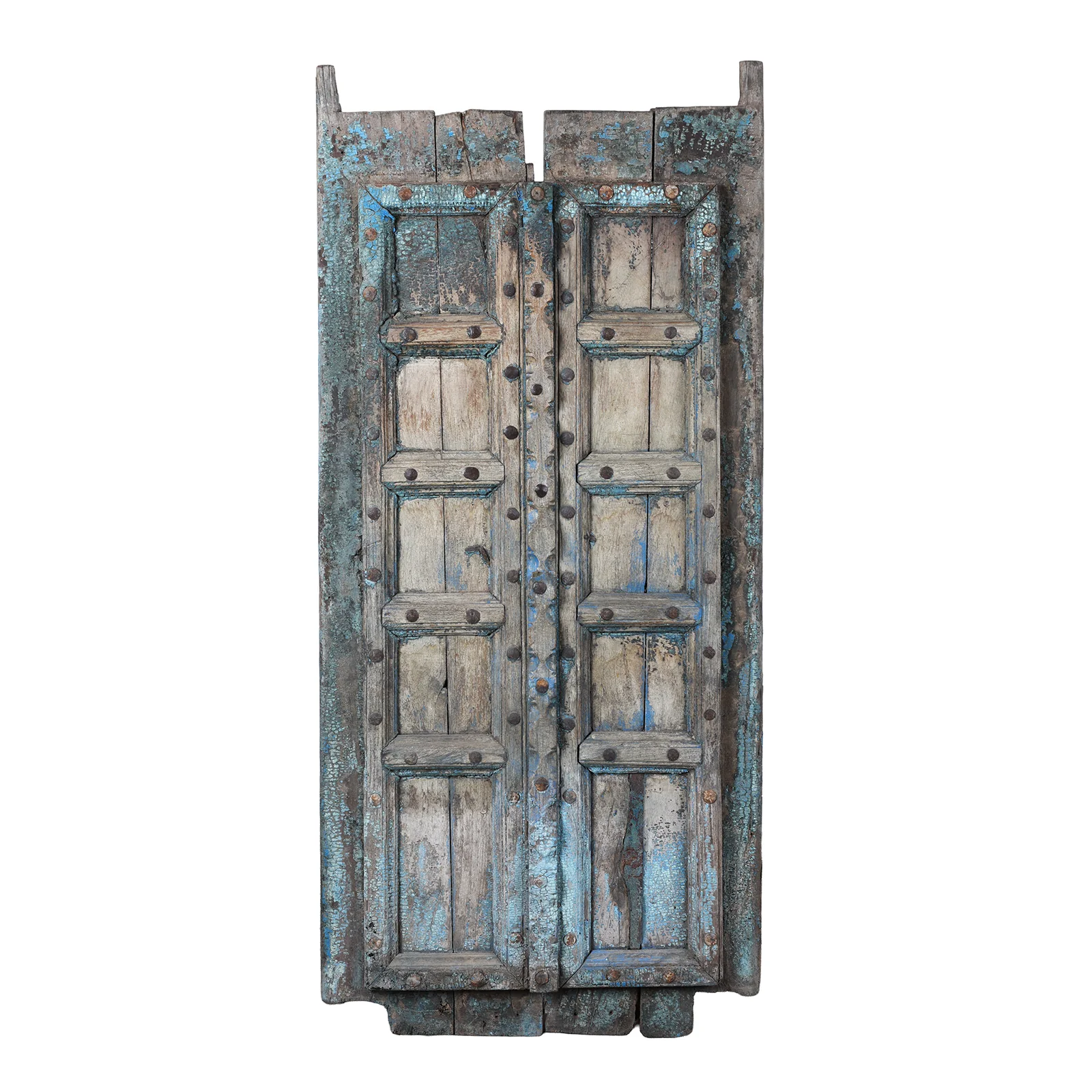 Teak Window Shutters From Haryana - 18th Century