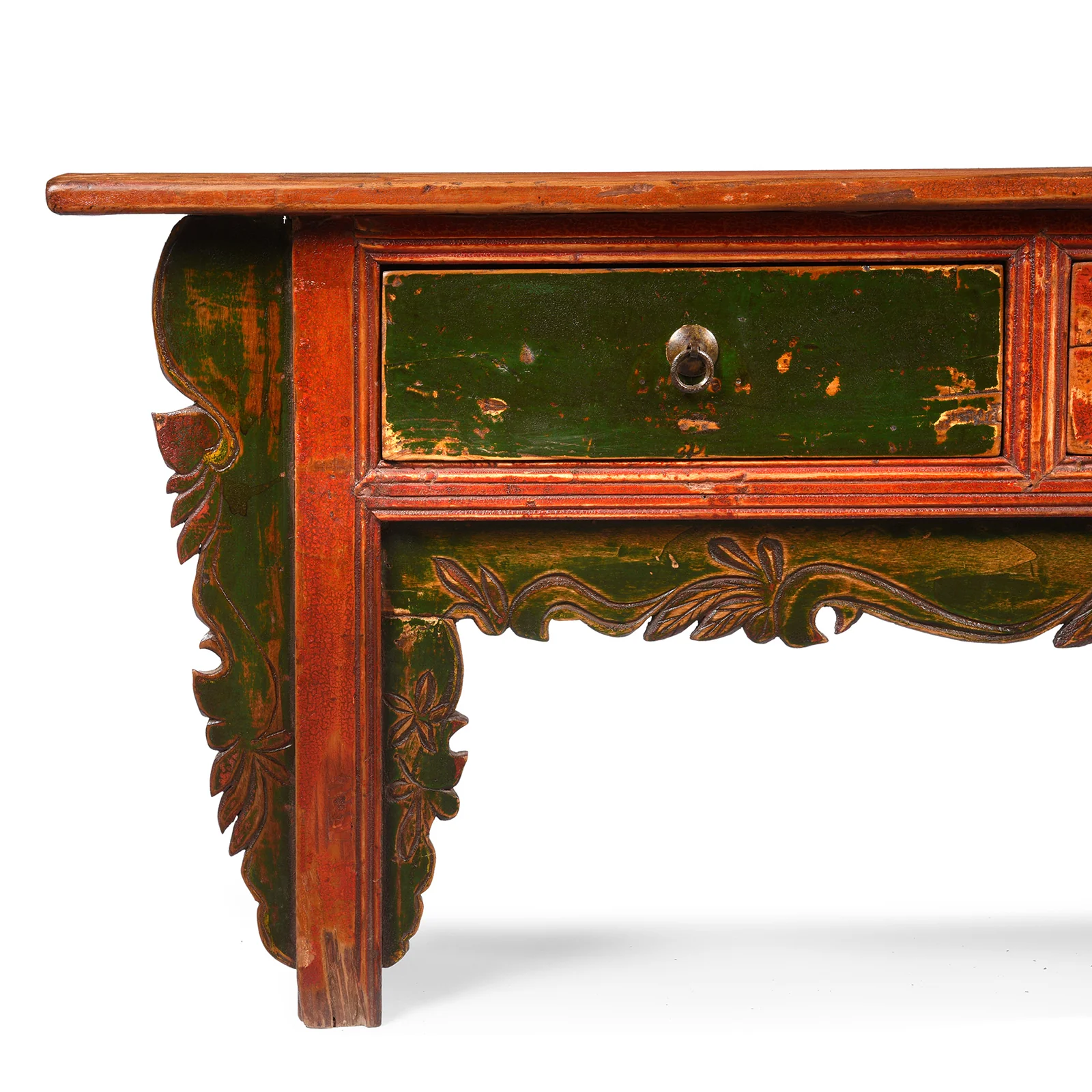 Painted Mongolian Kang Low Cabinet - Late 19thC - Image 2