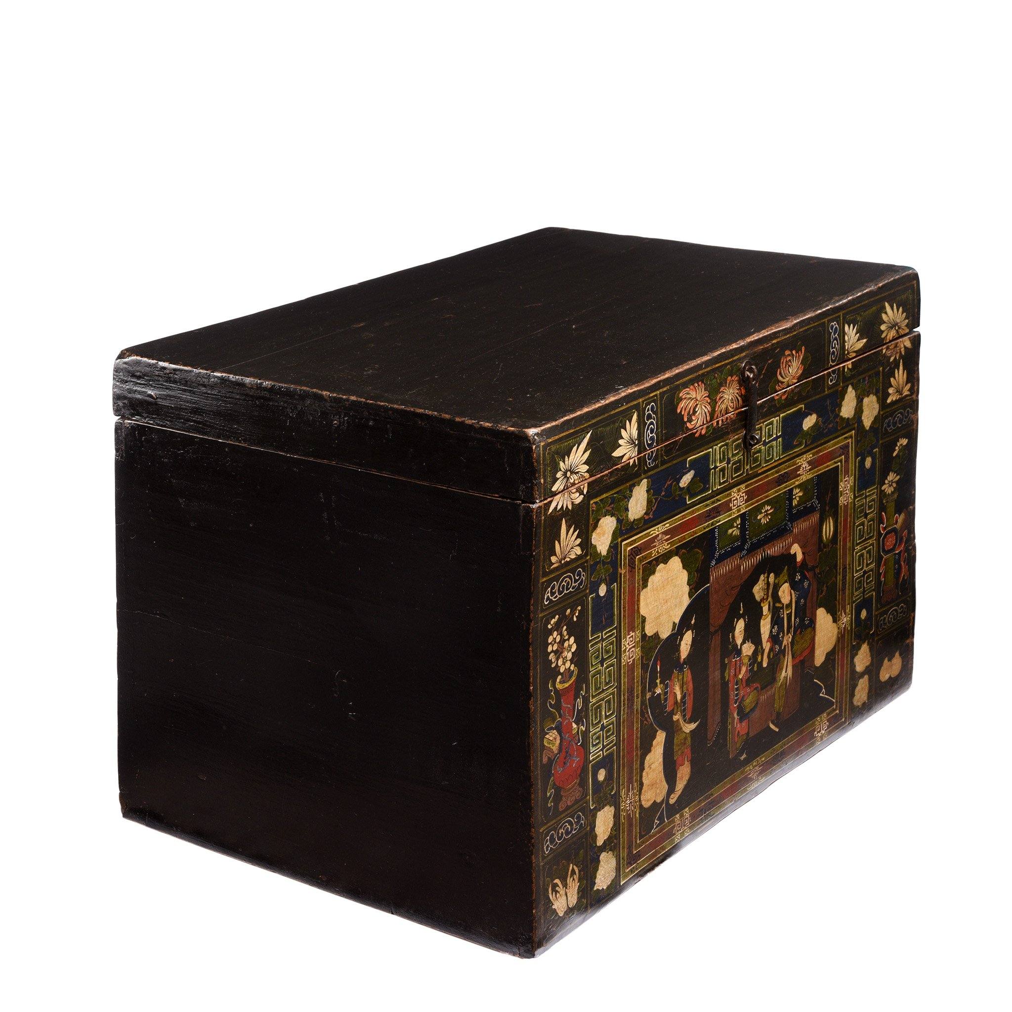 Painted Opera Chest from Shanxi - 19thC - Image 6