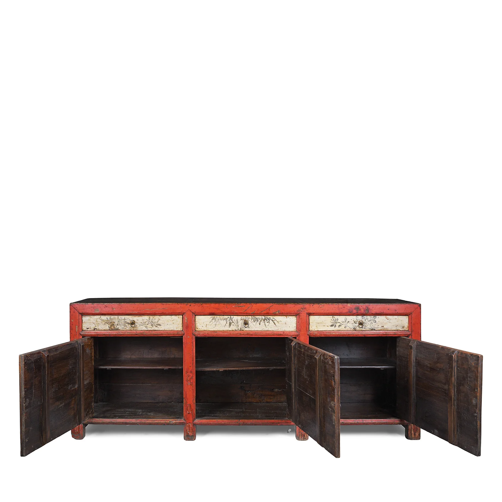 Painted Sideboard From Qinghai - Ca 1916 - Image 4