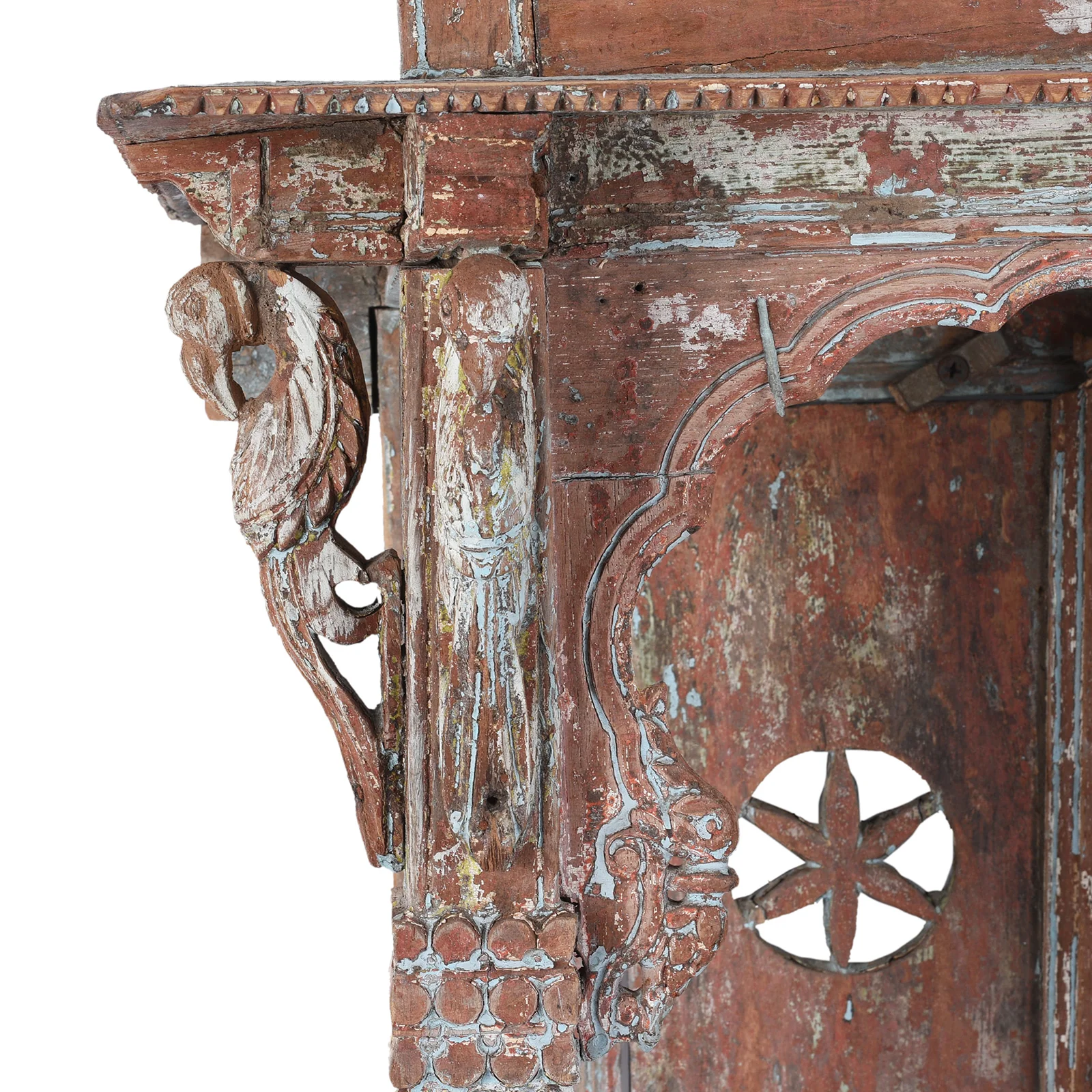 Painted Indian House Shrine From Gujarat - 19th Century - Image 2