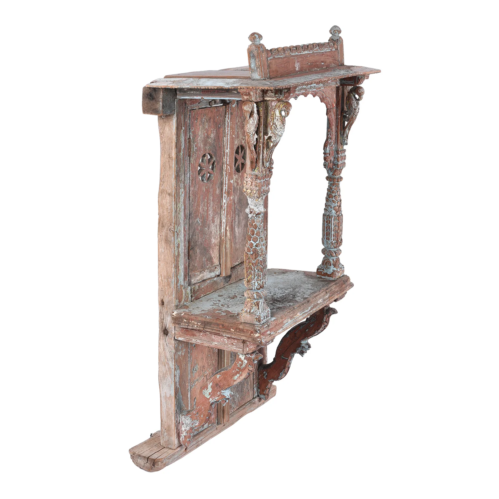 Painted Indian House Shrine From Gujarat - 19th Century - Image 4