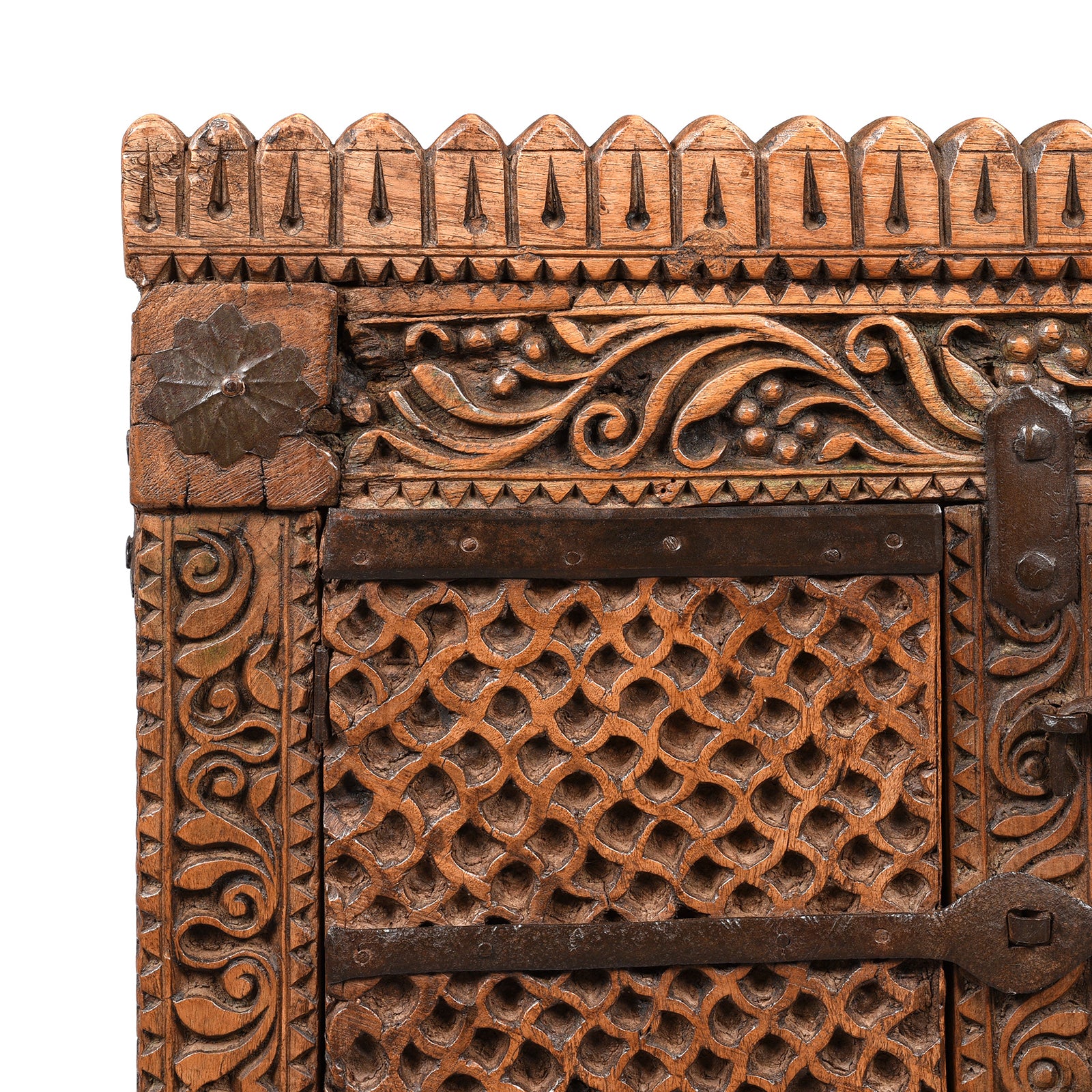 Chip Carved Indian 'Manjus' Dowry Chest From Rajasthan - 19thC - Image 2