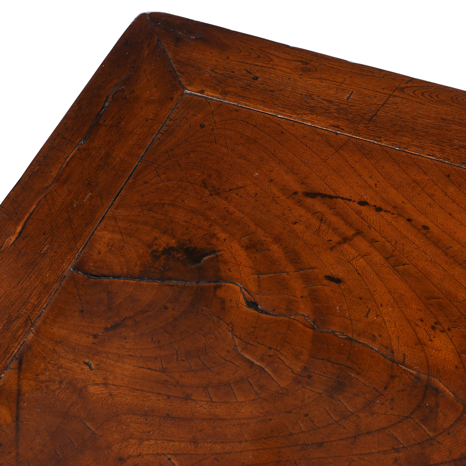 Red Elm Square Side Table From Jiangsu - 19th Century - Image 6