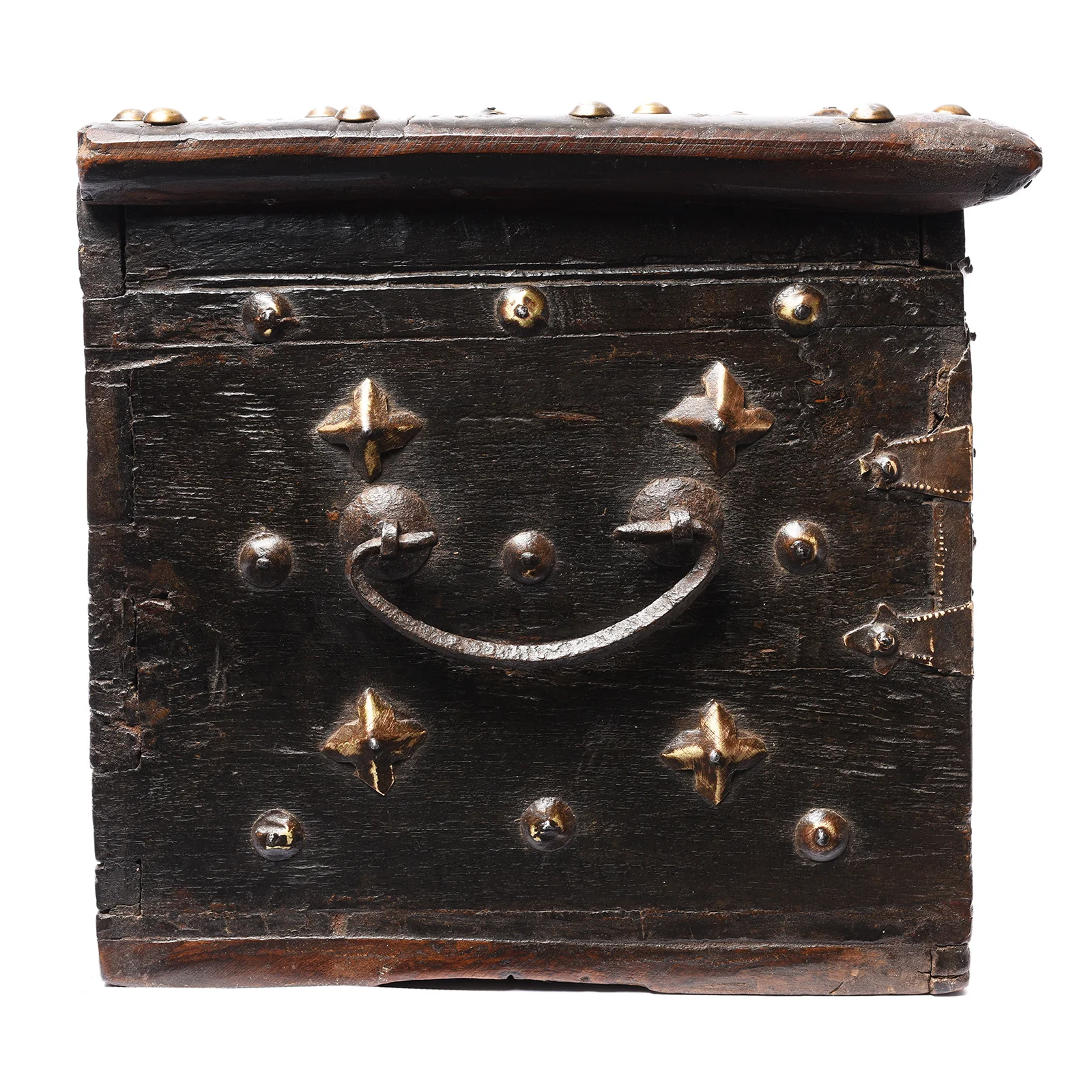 Brass Studded Rosewood Jewellery Box From Kutch - 19thC - Image 5