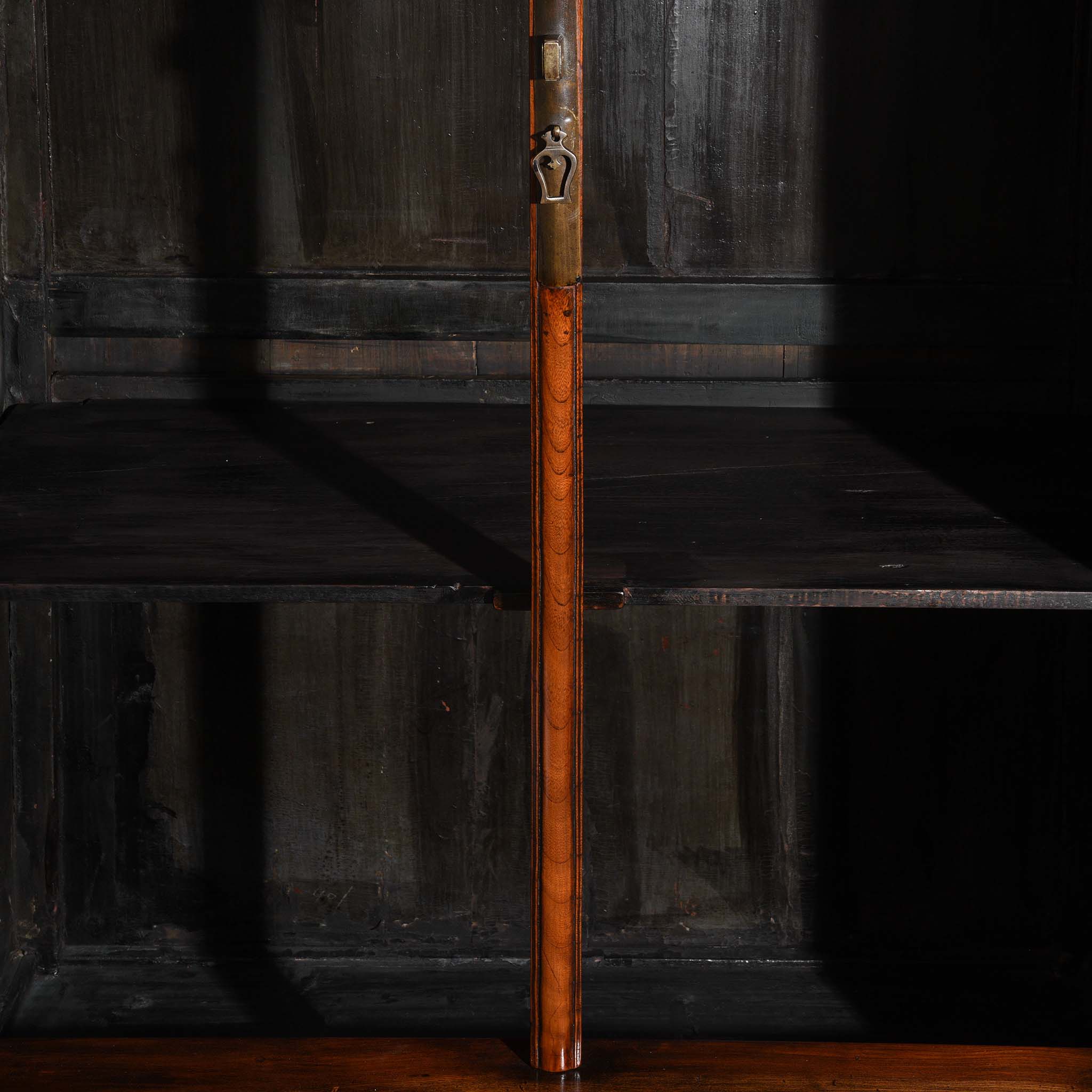 Chinese Red Elm Taper Cabinet From Shandong - 19thC - Image 5