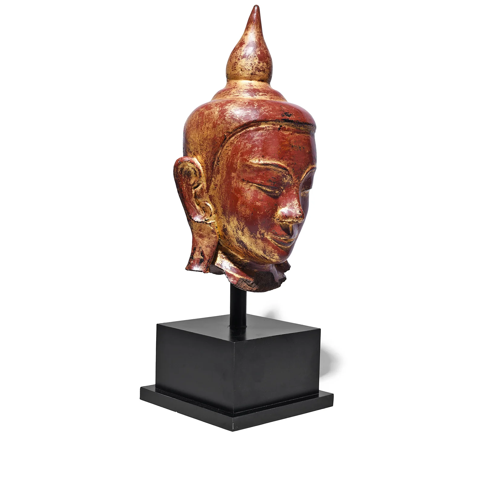 Stone Ava Shakyamuni Buddha Head - 17th / 18th Century - Image 2