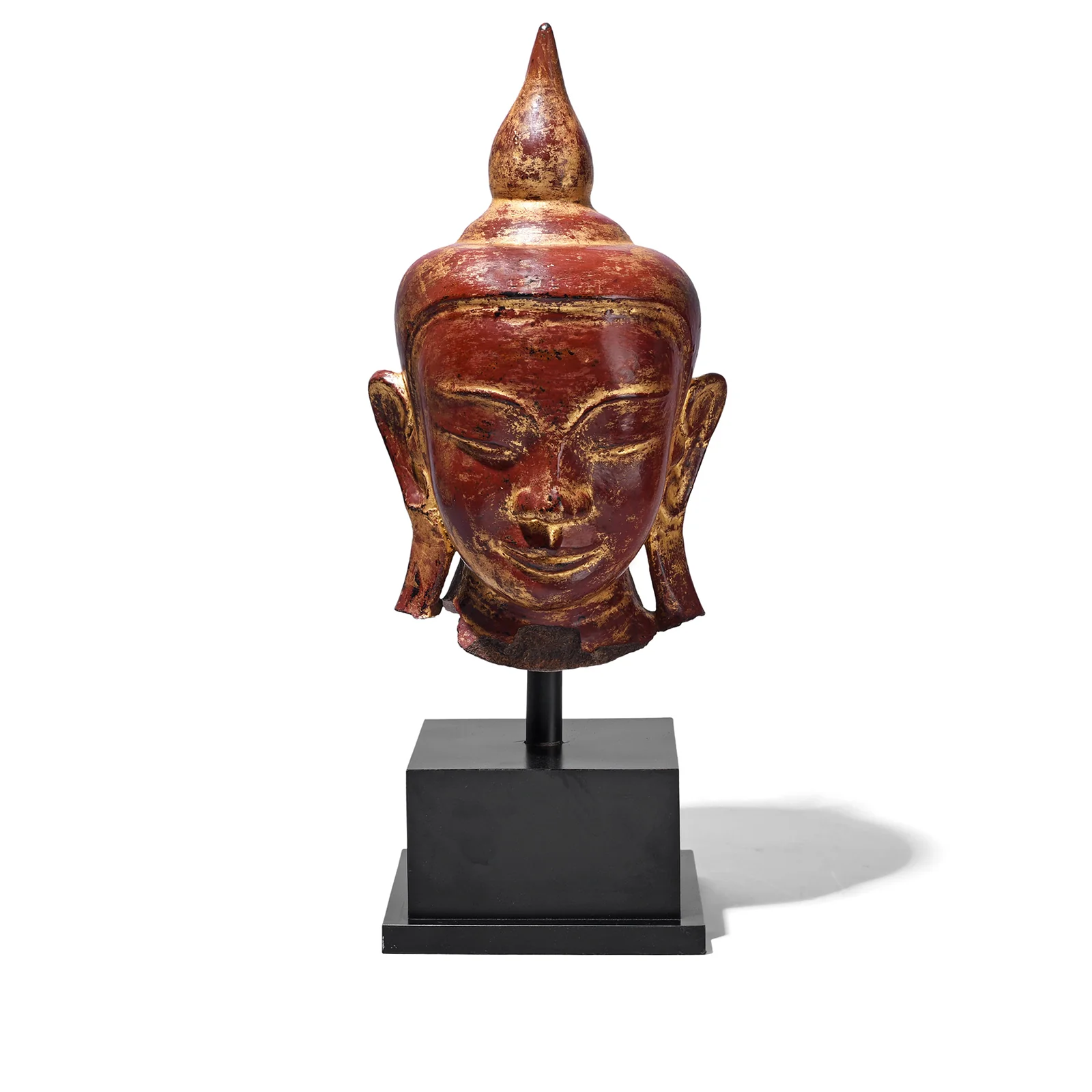 Stone Ava Shakyamuni Buddha Head - 17th / 18th Century - Image 3