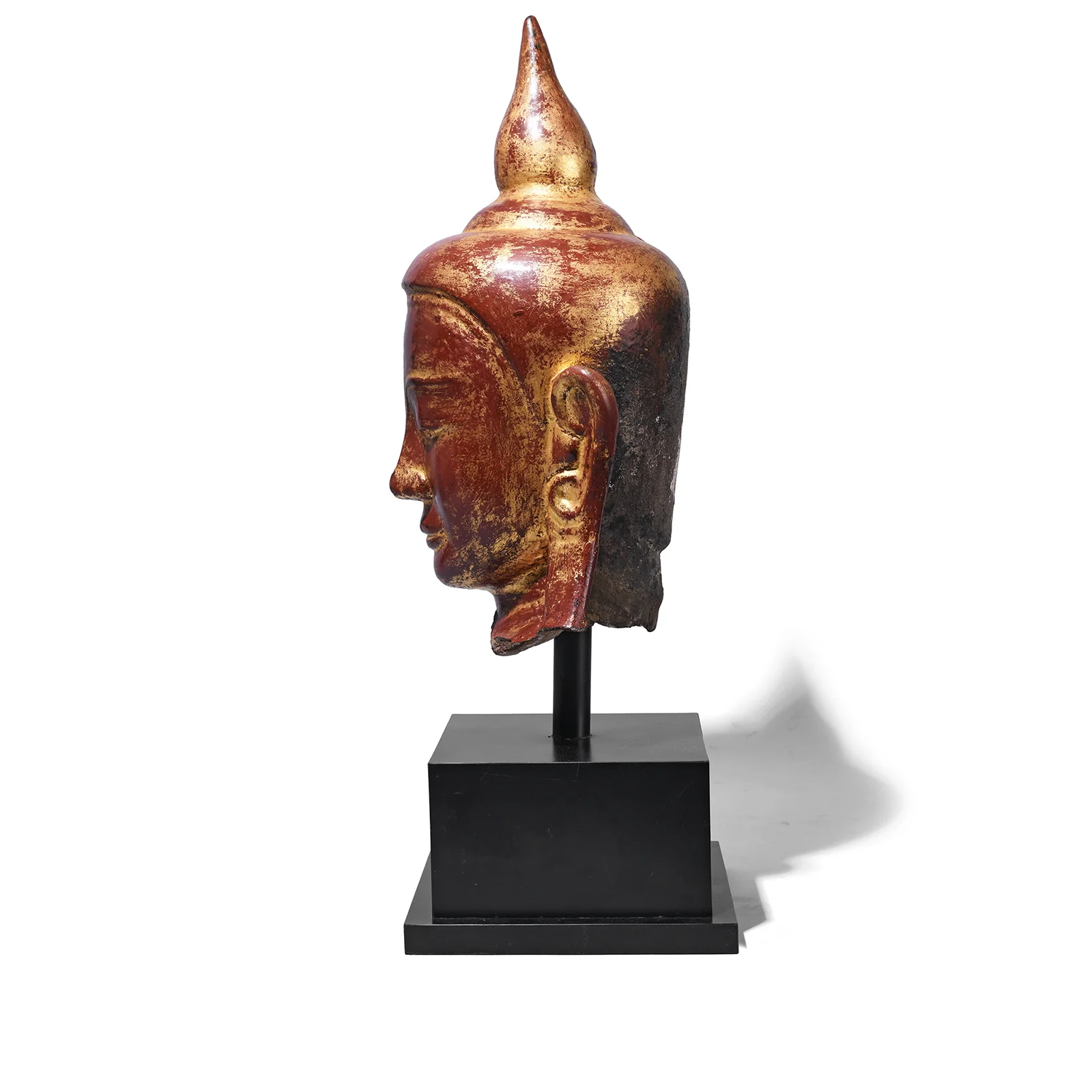 Stone Ava Shakyamuni Buddha Head - 17th / 18th Century - Image 4