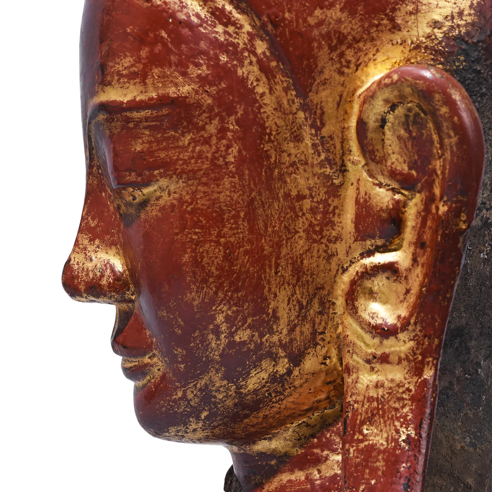 Stone Ava Shakyamuni Buddha Head - 17th / 18th Century - Image 8