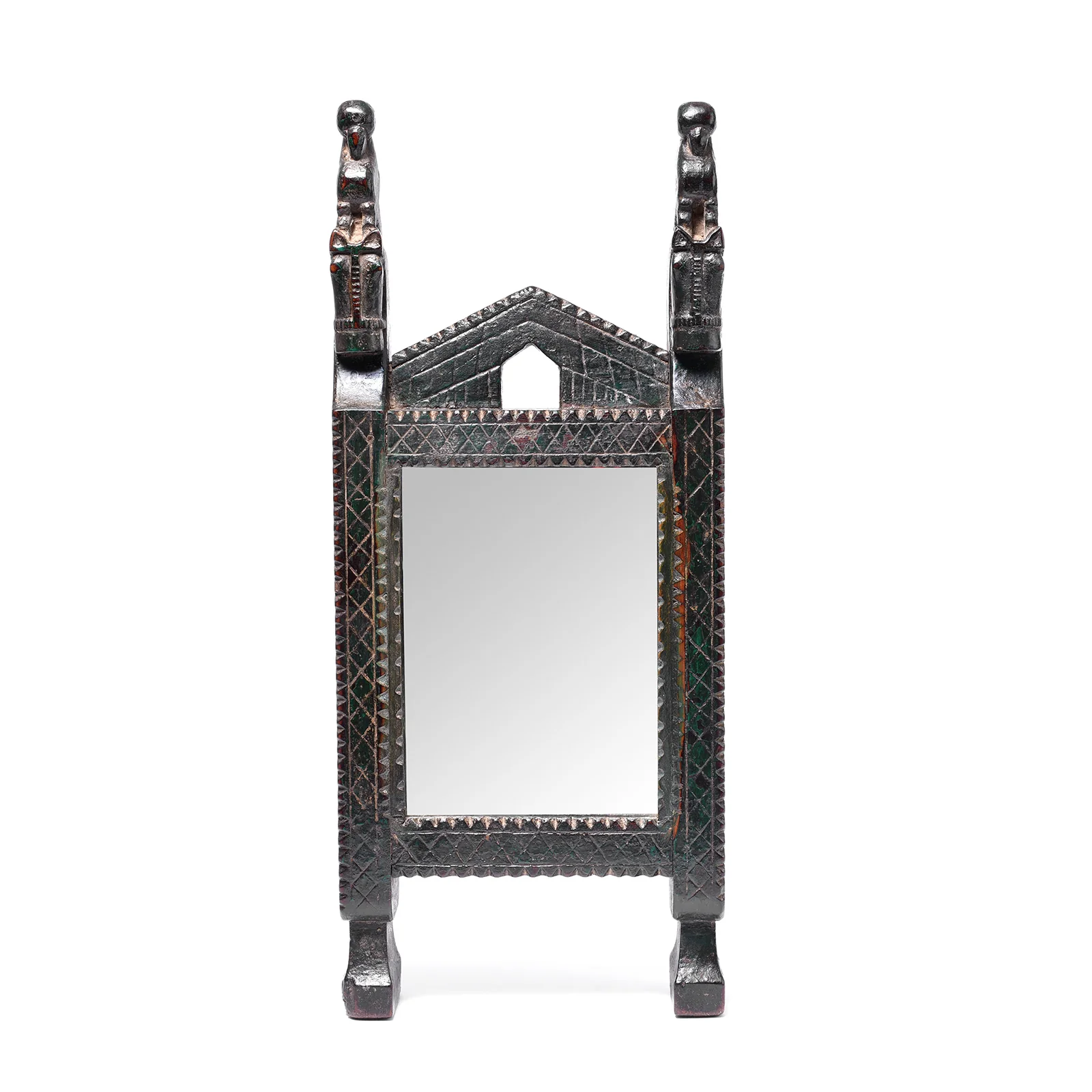Carved Mirror From The Banswara Tribal Region - 19th Century - Image 2