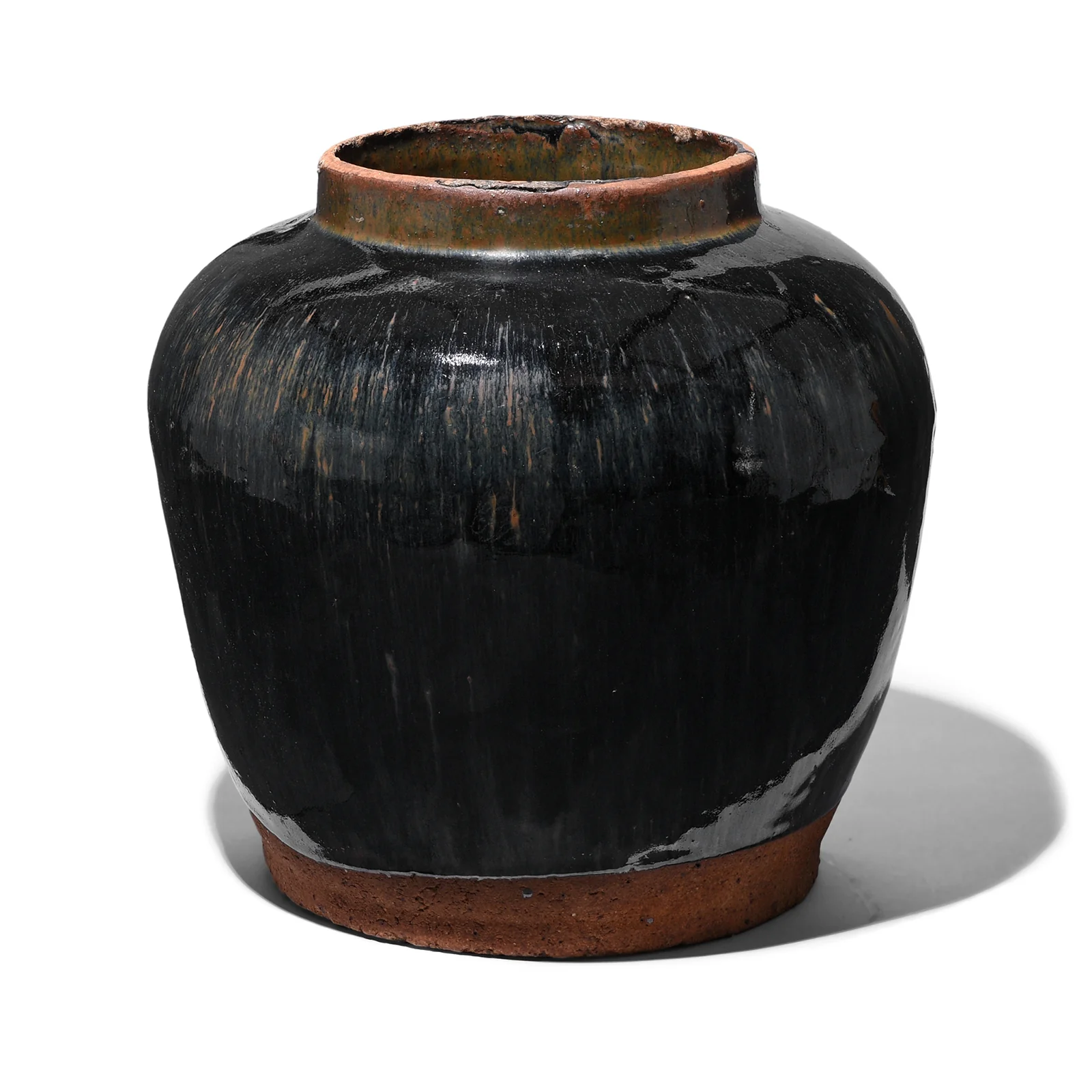 Black Glazed Chinese Ginger Jar