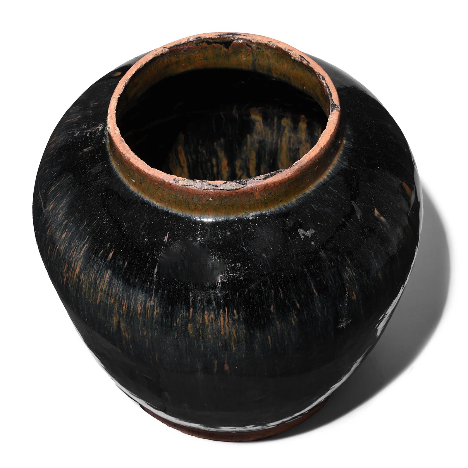 Black Glazed Chinese Ginger Jar - Image 4