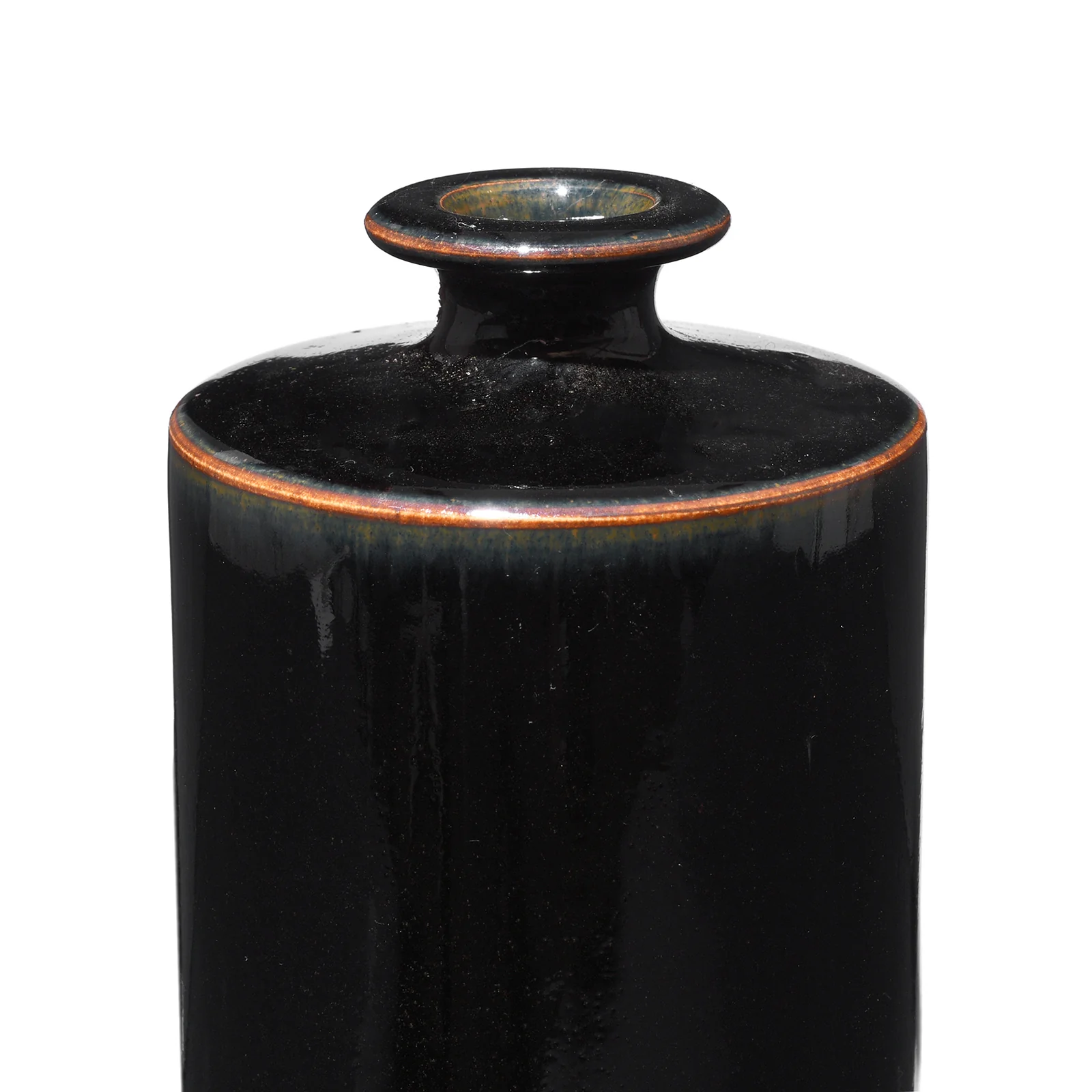 Black Glazed Stoneware Vase - Cizhou - Image 4