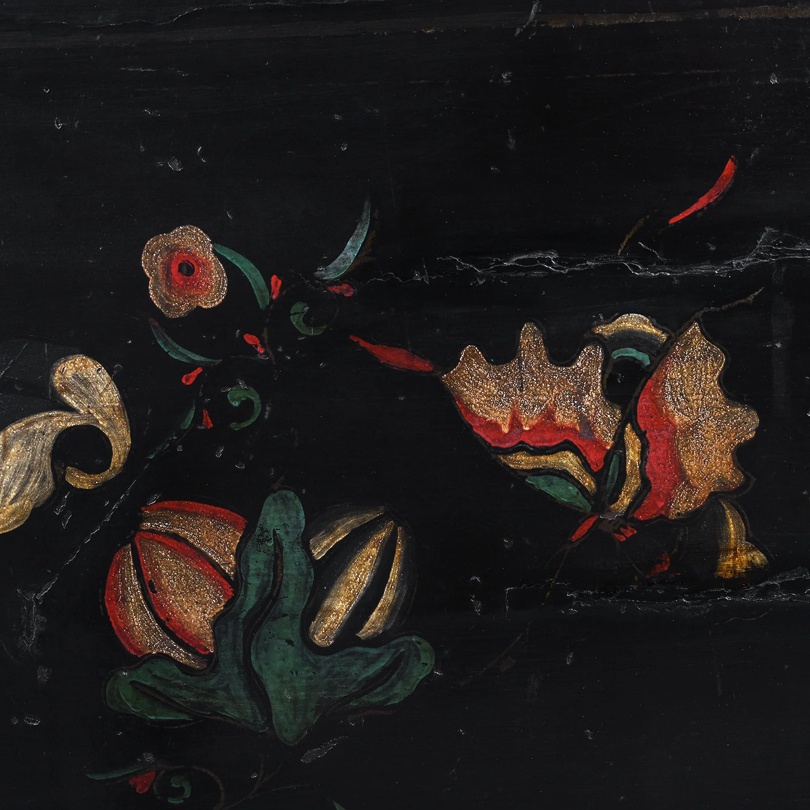 Black Lacquer Wedding Cabinet from Shanxi - 19th Century - Image 9