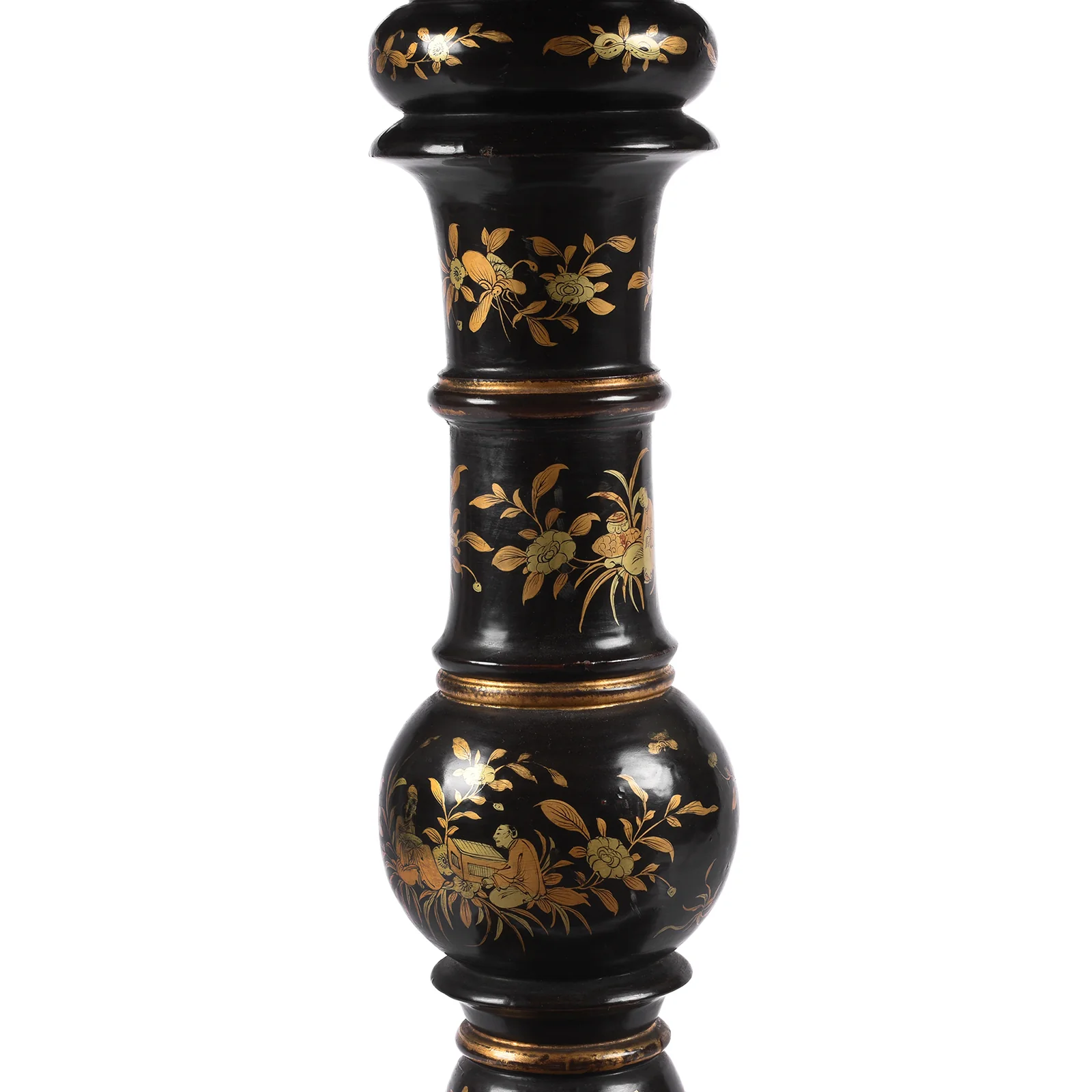 Black Lacquer Export Canton Export Games Table - Early 19th Century - Image 17