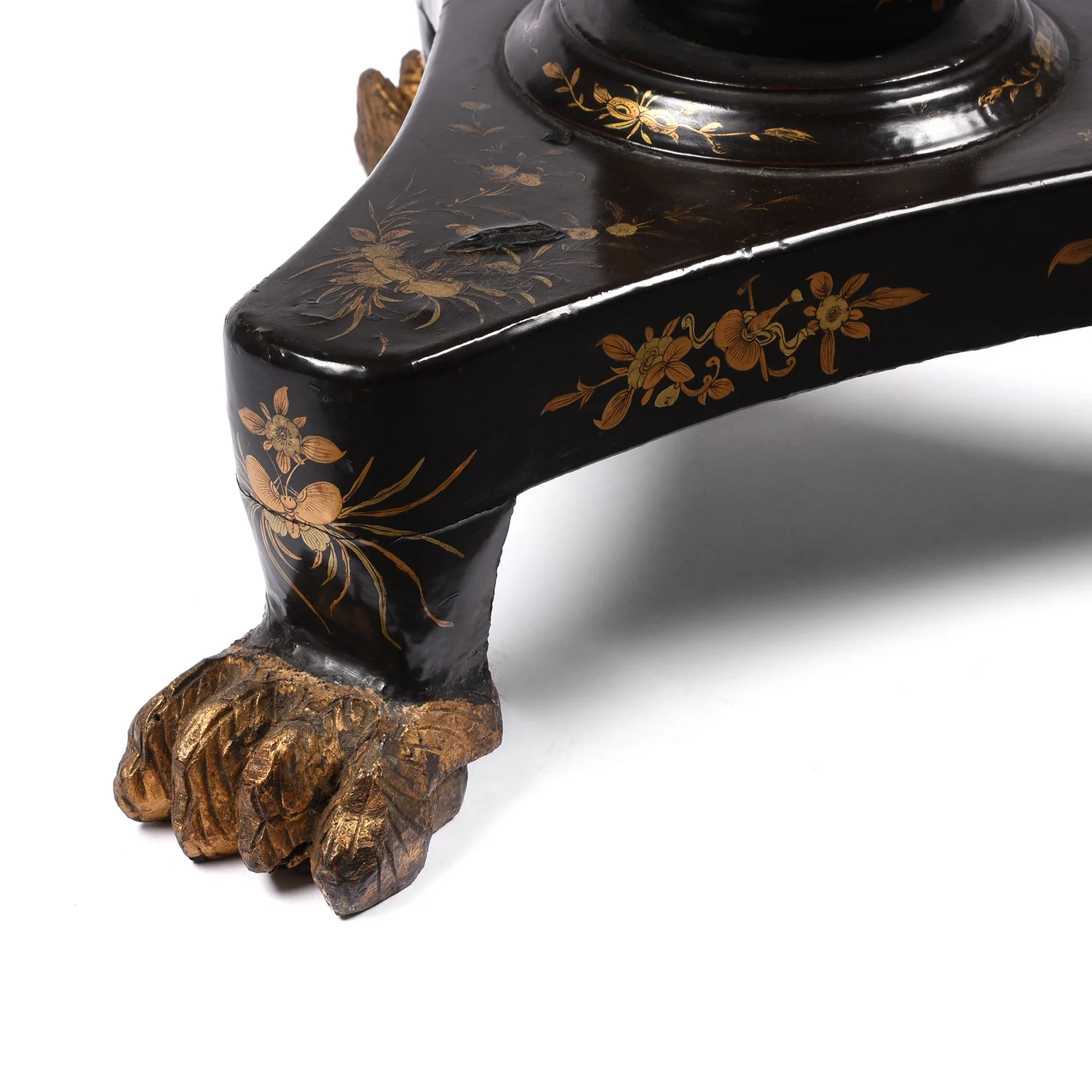 Black Lacquer Export Canton Export Games Table - Early 19th Century - Image 18