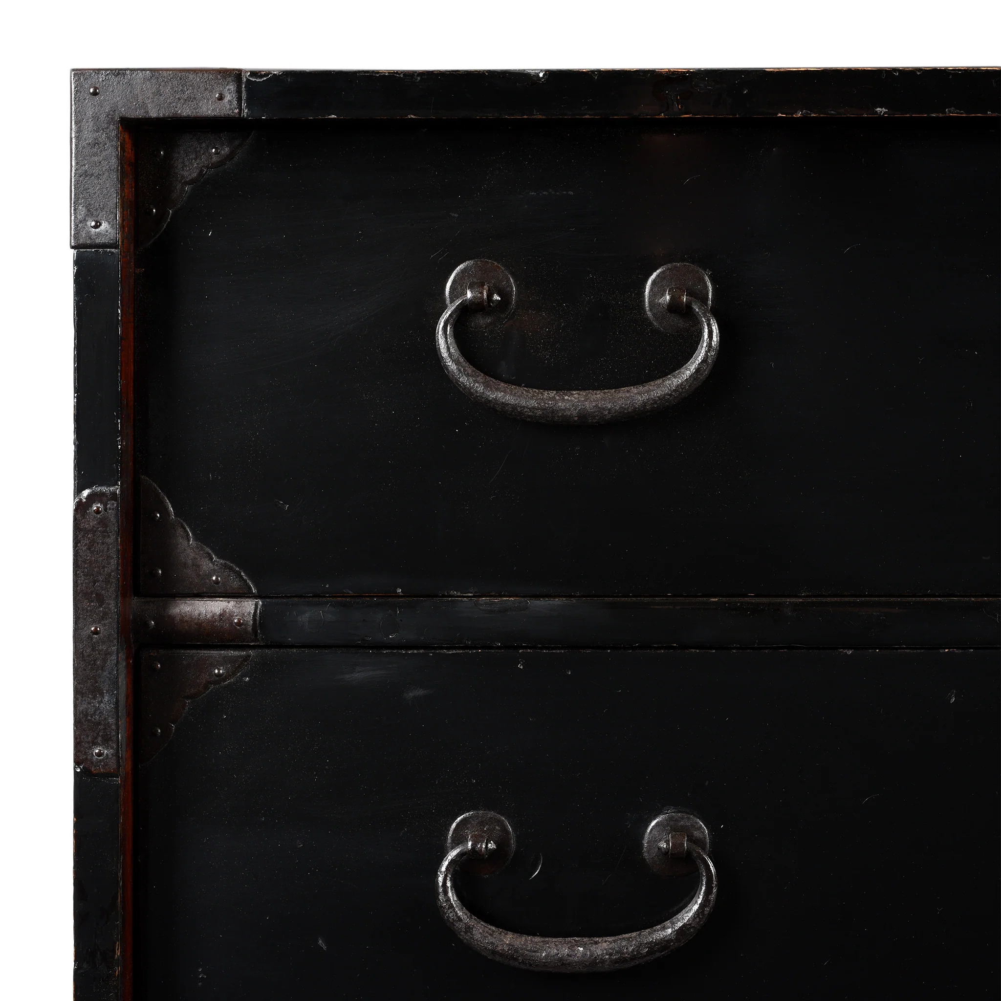 Japanese Black Lacquer Bo Dansu From Sakata - Meiji Period - Image 3
