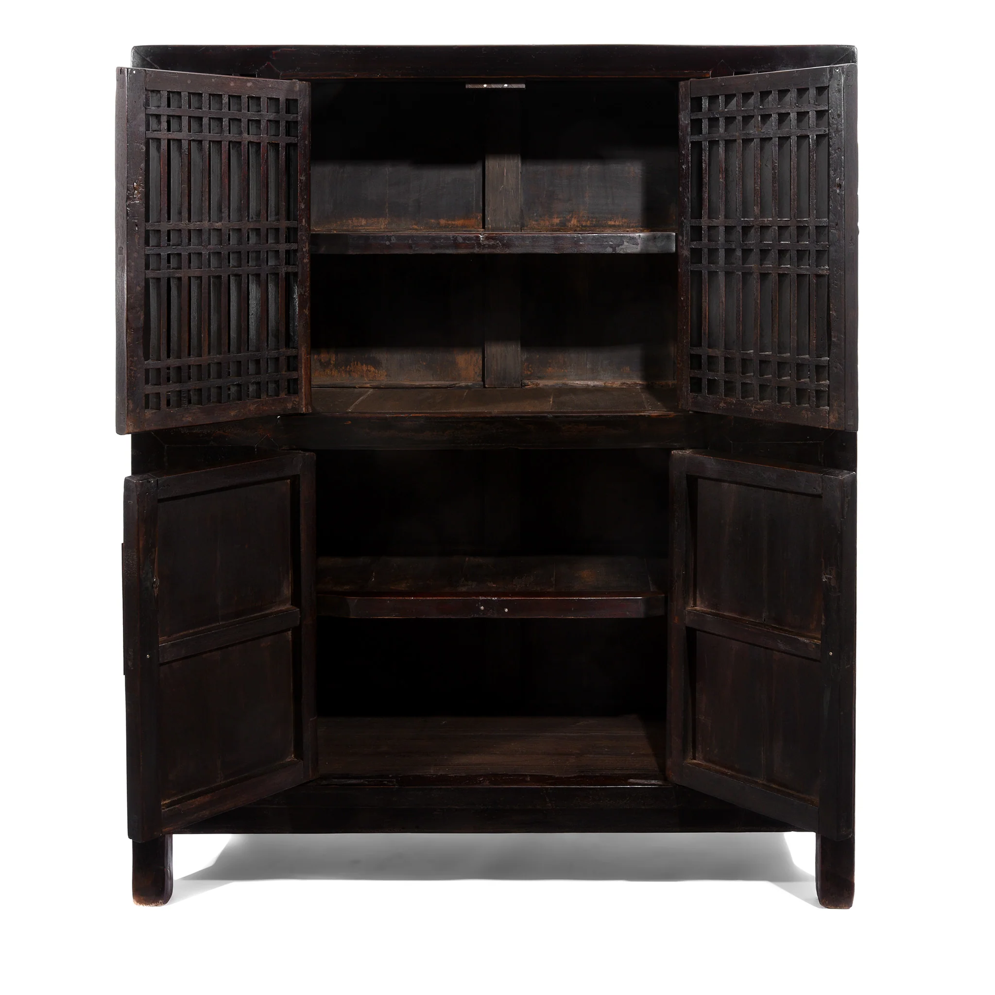 Black Lacquer Kitchen Cabinet From Tianjin - 19thC - Image 3