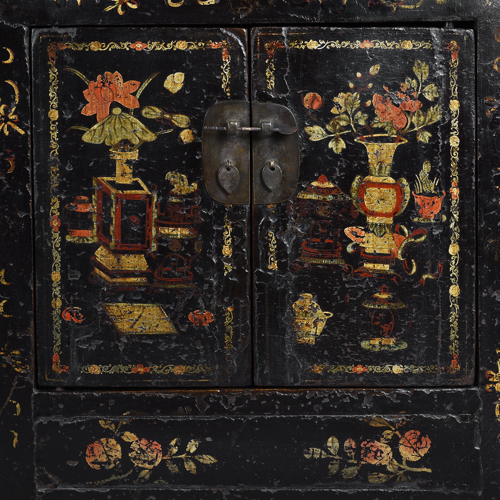 Black Lacquer Sideboard From Shanxi - 18th Century - Image 5