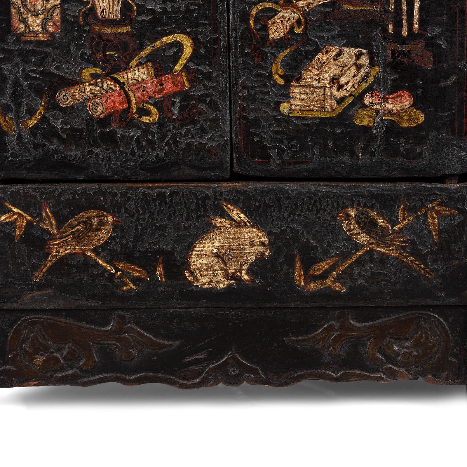 Black Lacquer Sideboard From Shanxi - Early 19th Century - Image 10