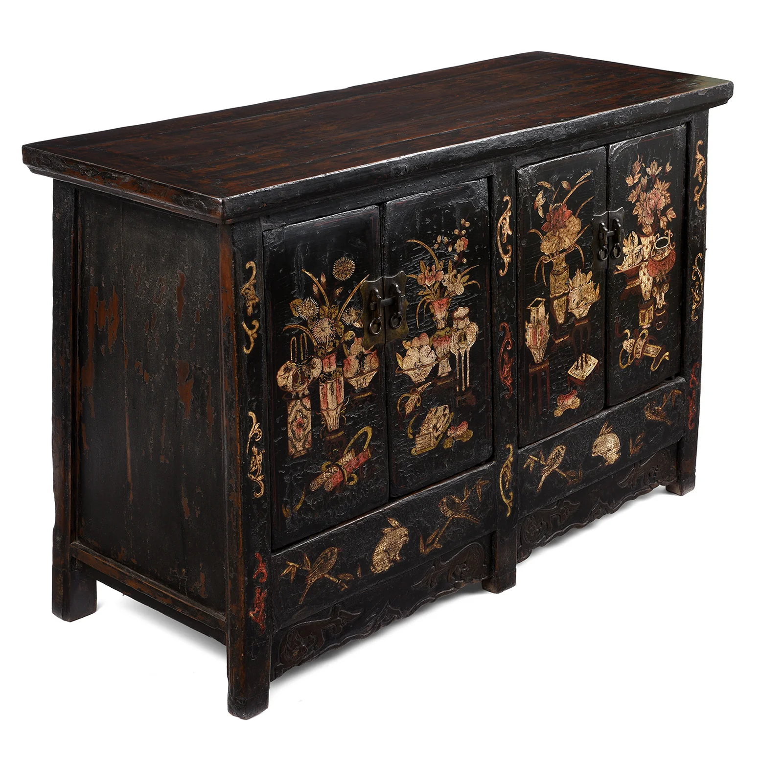 Black Lacquer Sideboard From Shanxi - Early 19th Century - Image 4