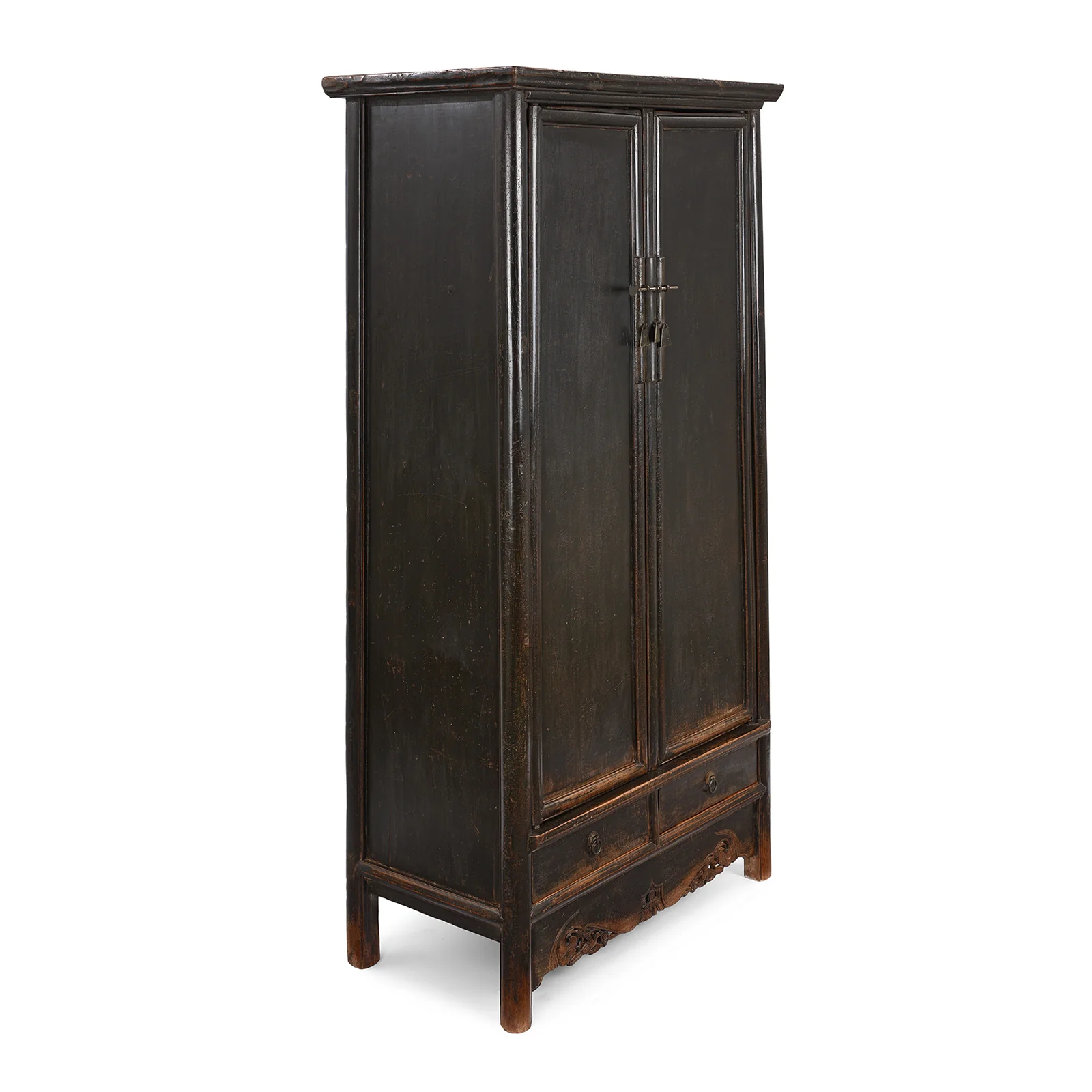 Black Lacquer Taper Cabinet From Shanxi - 18th Century - Image 4
