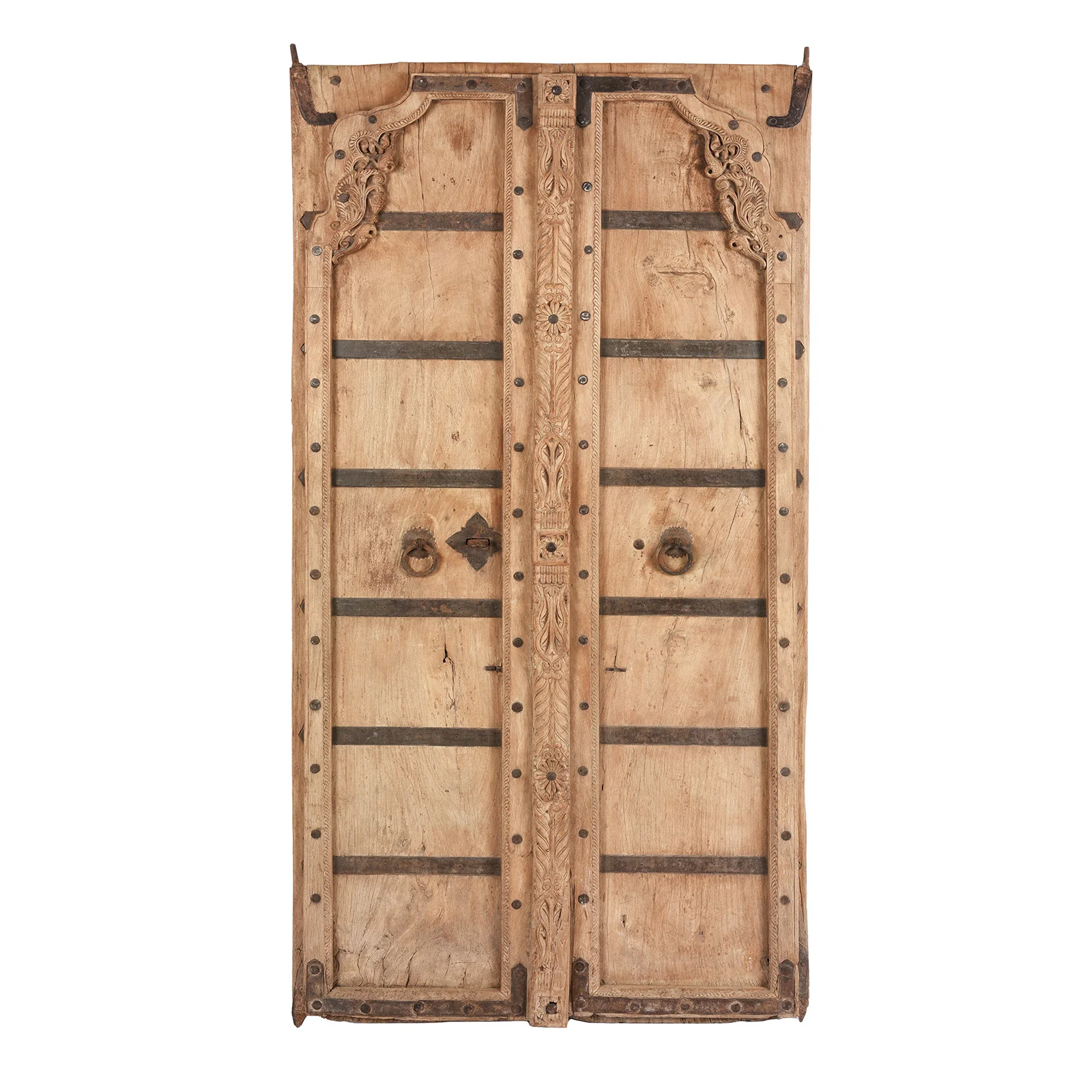 Carved Bleached Doors From Bikaner - 19th Century - Image 2