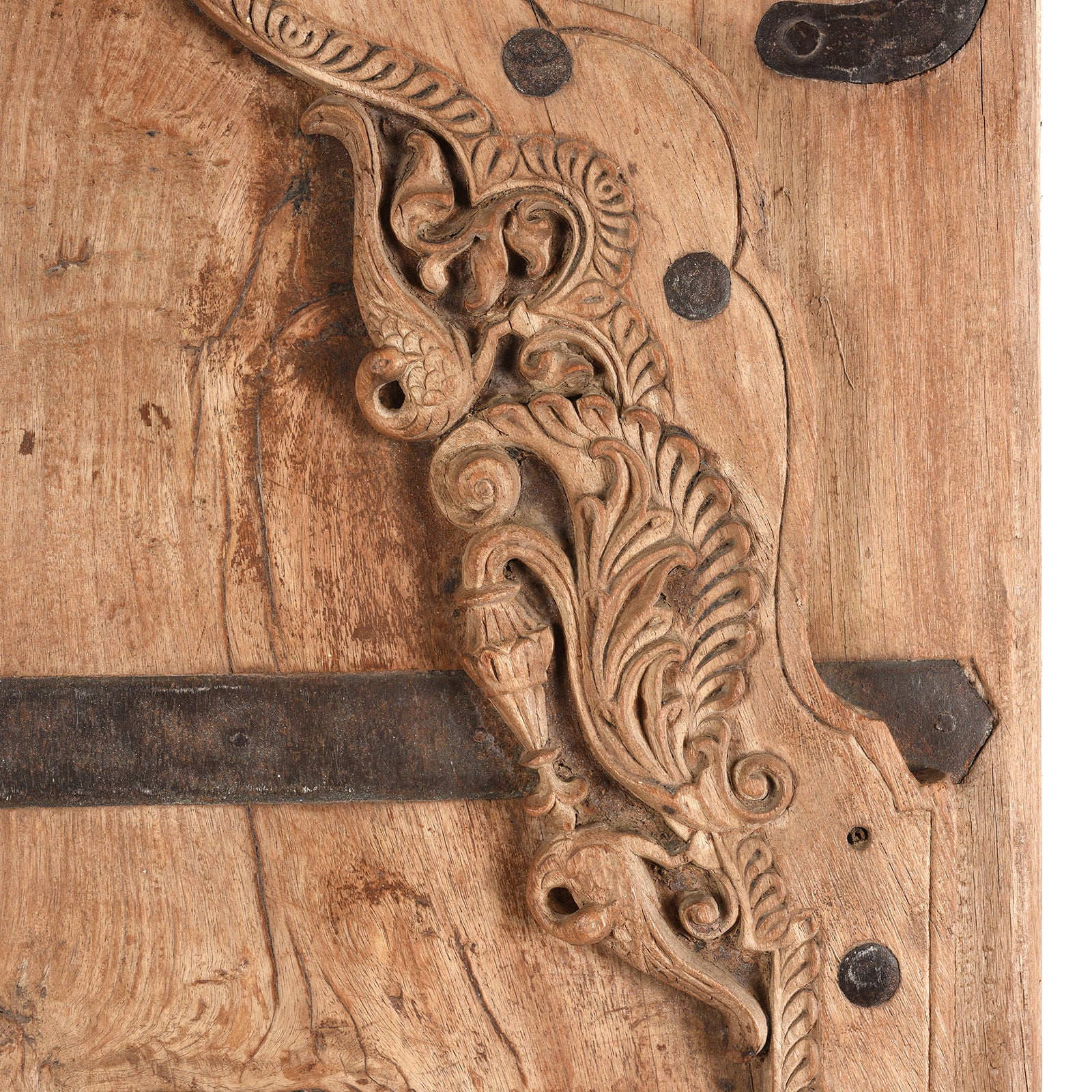 Carved Bleached Doors From Bikaner - 19th Century - Image 3