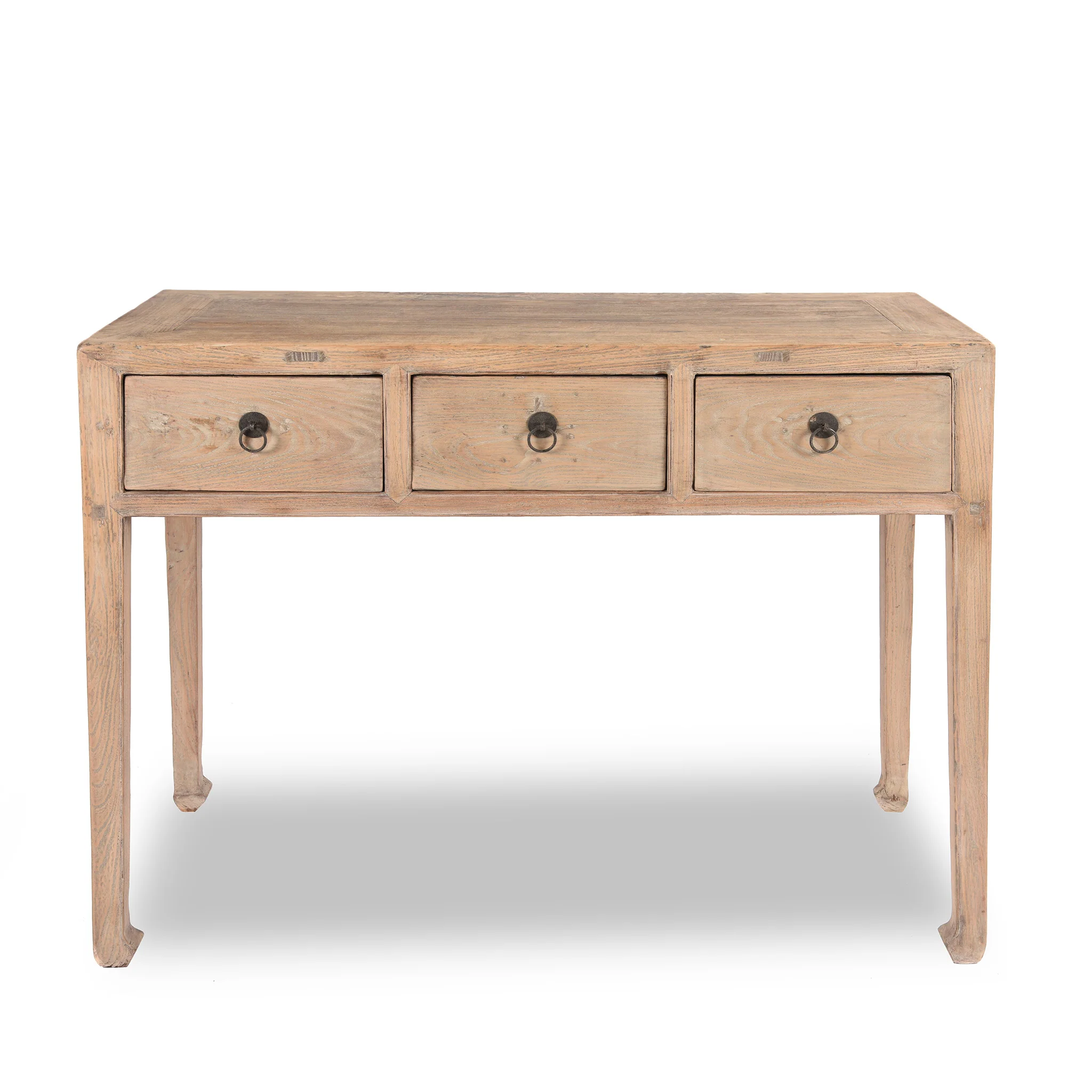 Bleached Elm Console Table From Shanxi - 19thC
