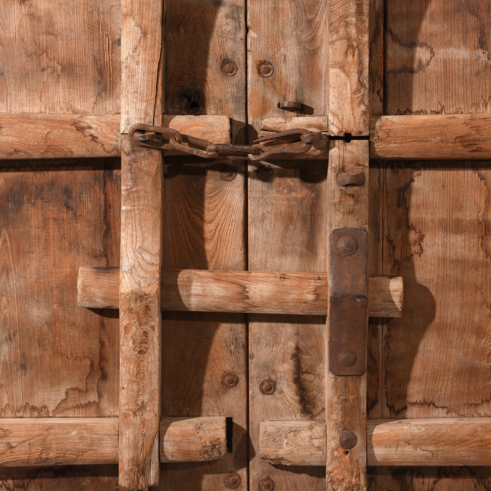 Bleached Elm Doors From Shanxi - 19th Century - Image 8