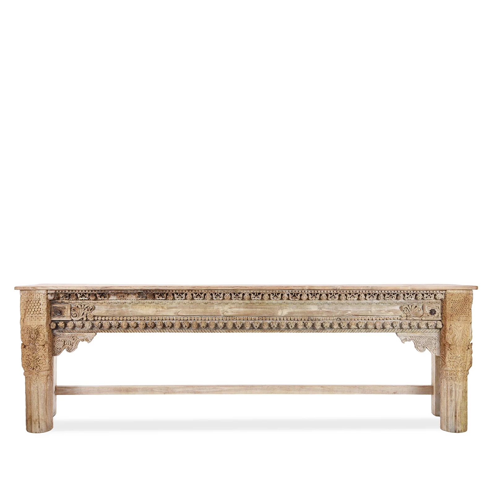 Reclaimed Bleached Long Console Table