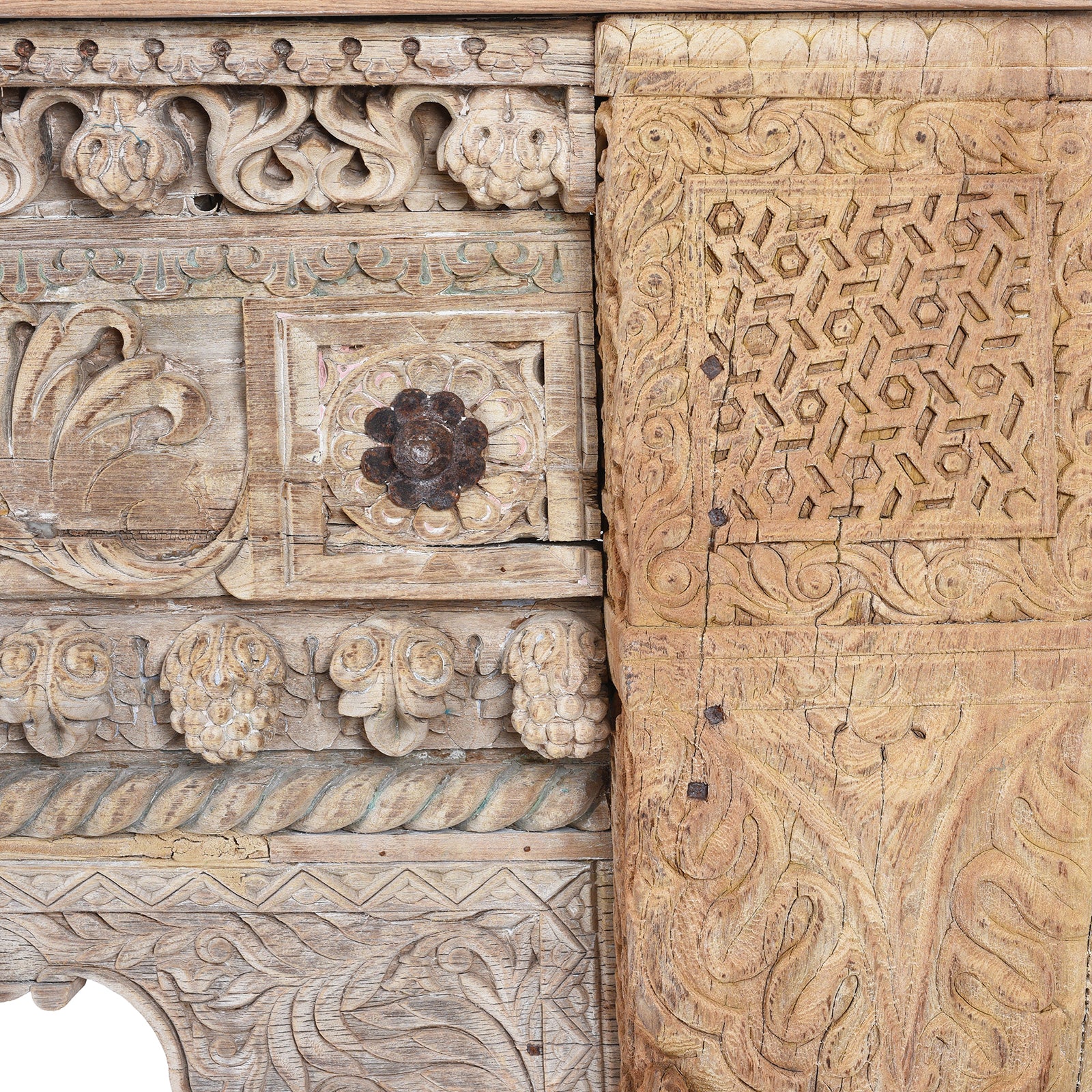 Reclaimed Bleached Long Console Table - Image 5