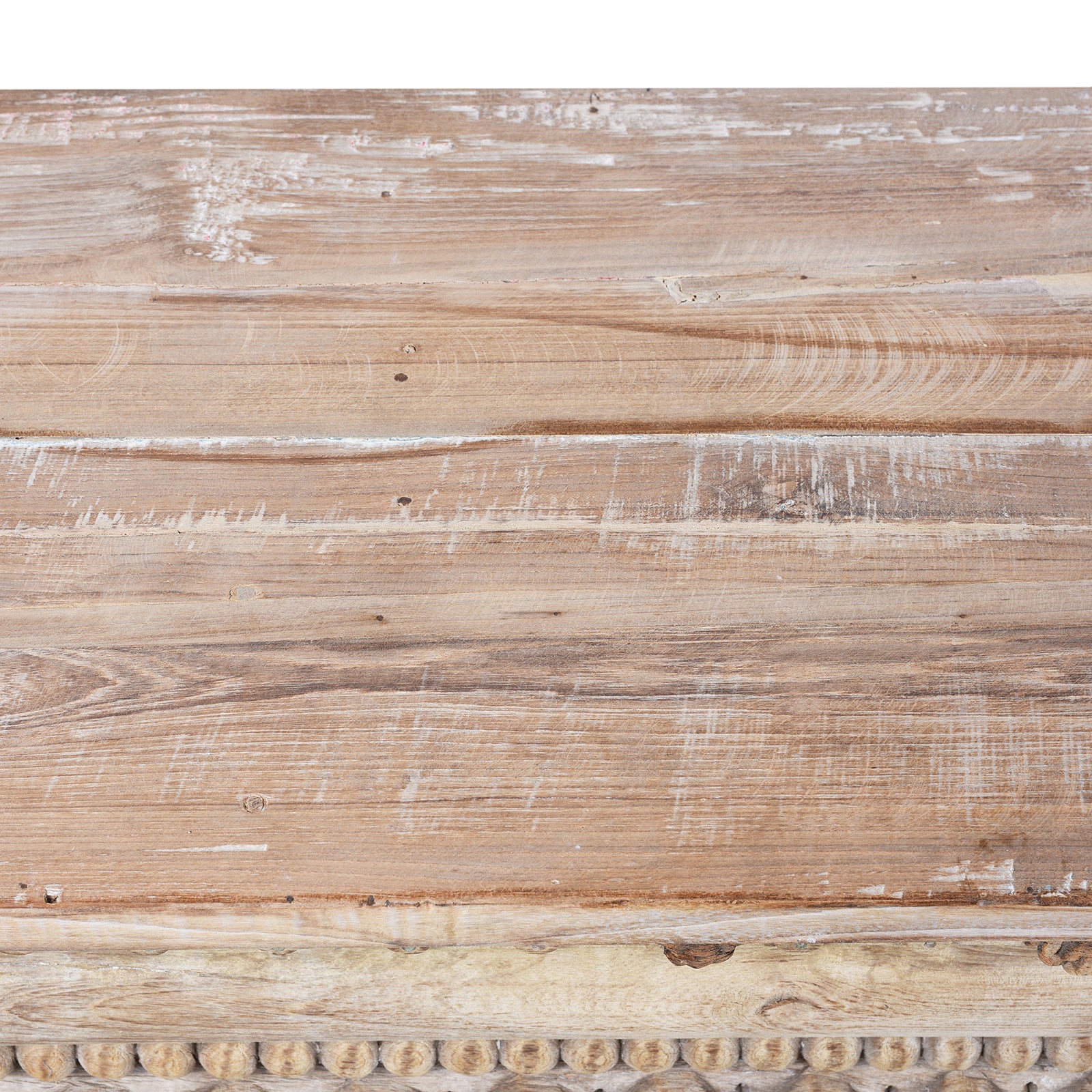 Reclaimed Bleached Long Console Table - Image 9